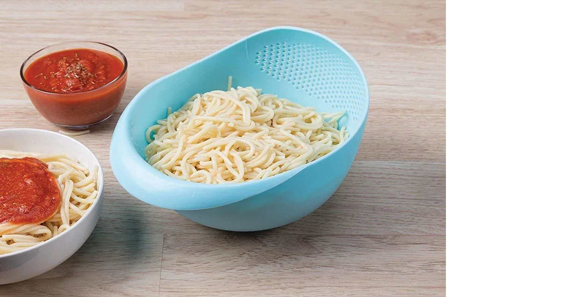 Kitchen Plastic big Rice Bowl Strainer Perfect Size for Storing and Straining