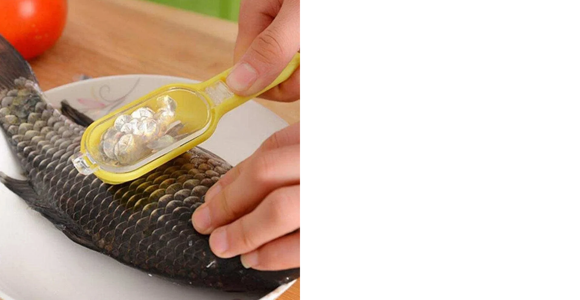 Effortless Fish Cleaning: Scraper, Grater & Brush in One (1 Pc)