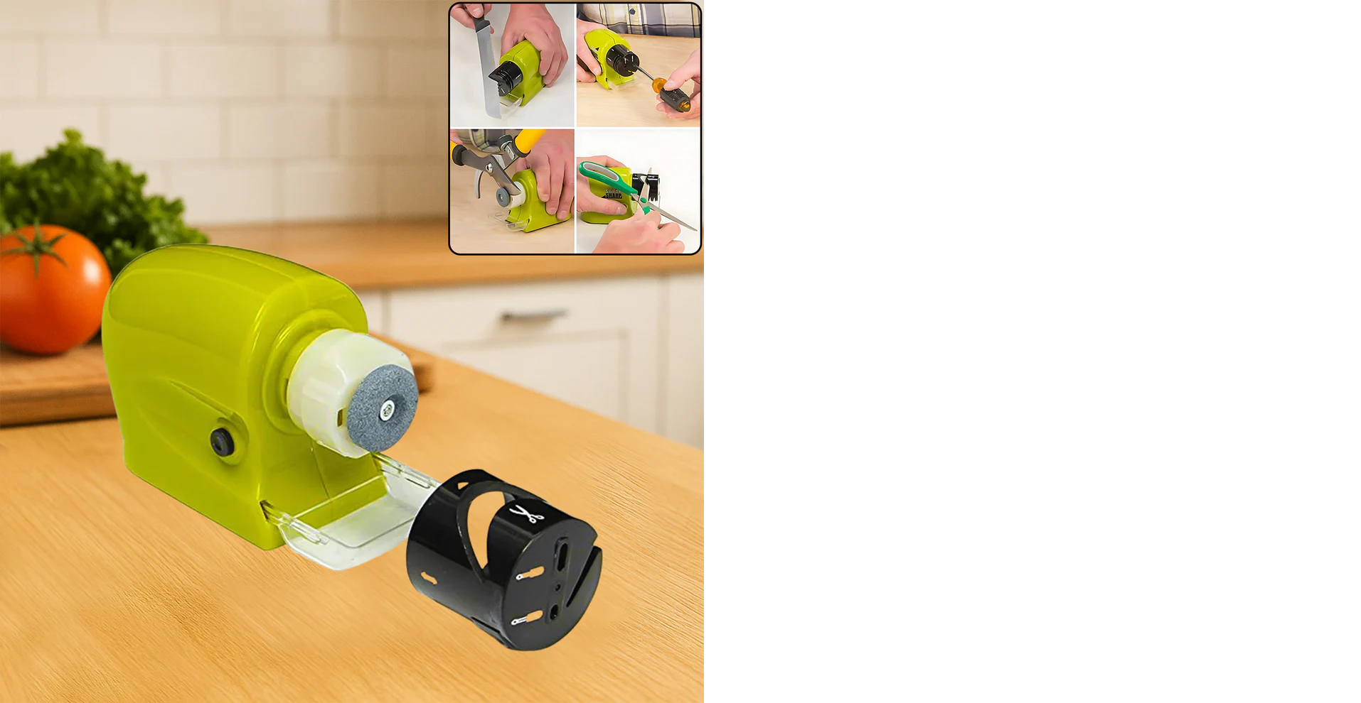 Cordless Motorized Knife Blade Sharpener Tool (Battery Operated)