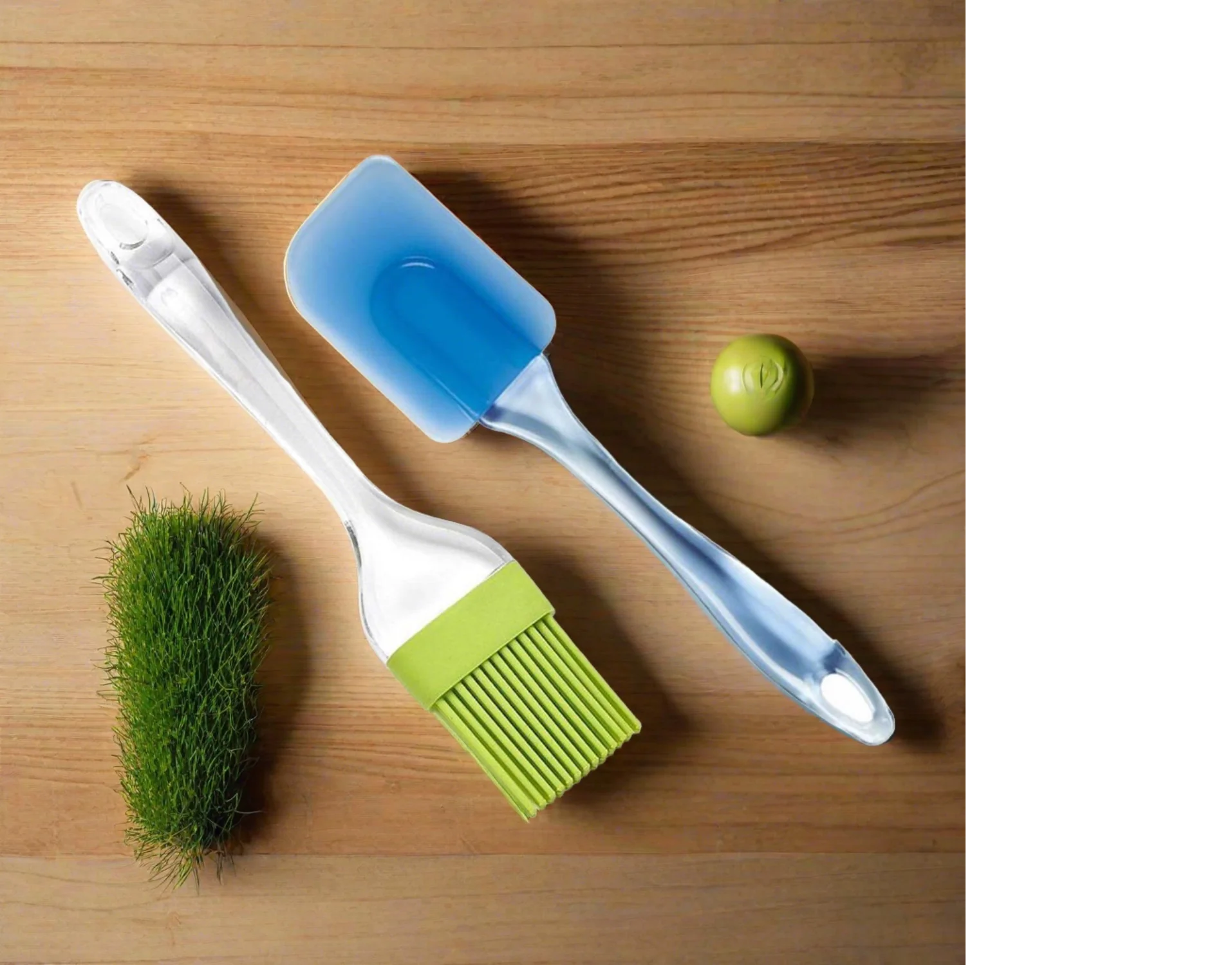 Spatula and Pastry Brush for Cake Mixer