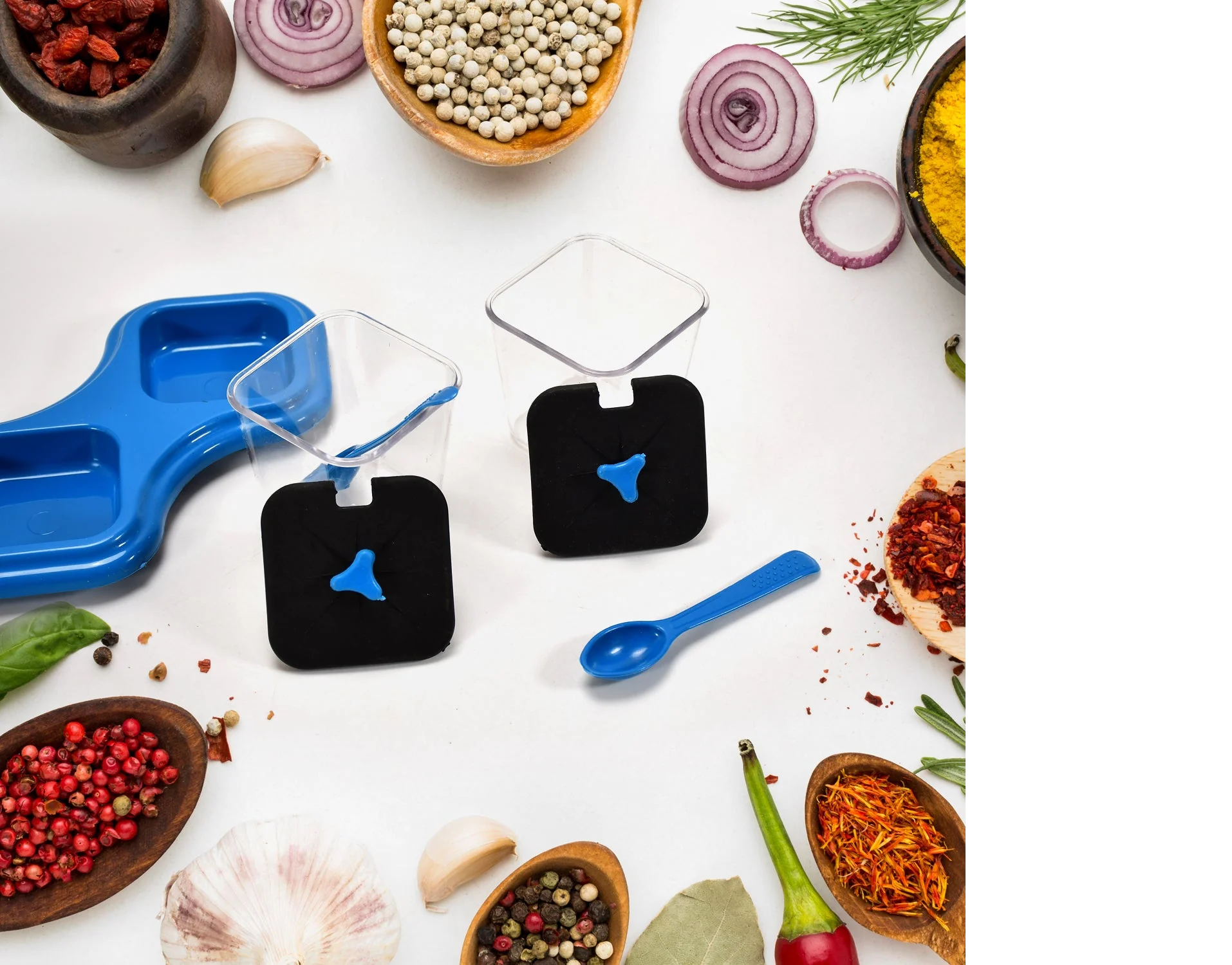 2-Piece Dining Stand with Pickle Jar, Spice Tray & Spoons