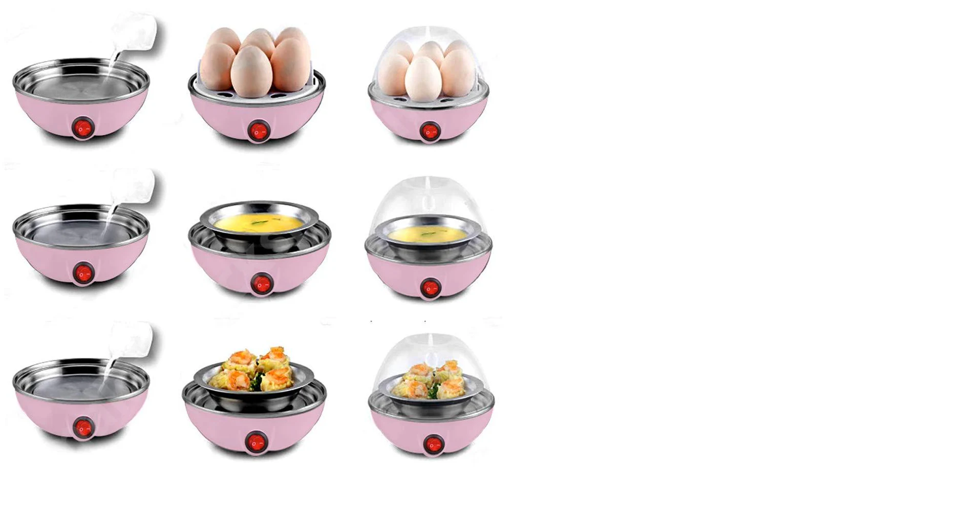 Egg Boiler / Poacher / Cooker / Electric Steamer (1 Layer)