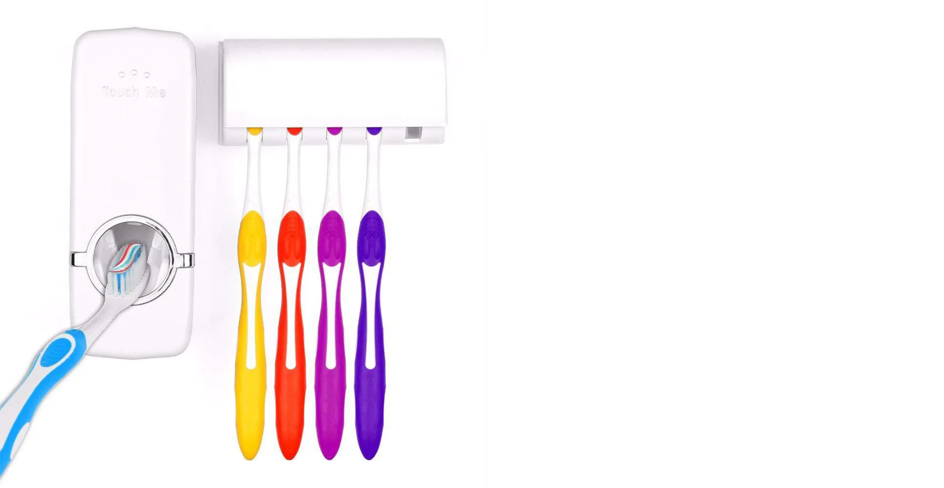 Toothpaste Dispenser & Tooth Brush Holder