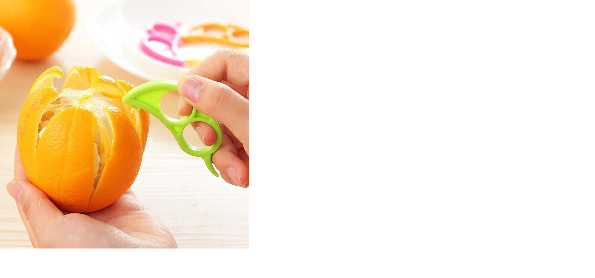 Snail Barker Creative Ring-Shaped Ingenious Peeling Orange