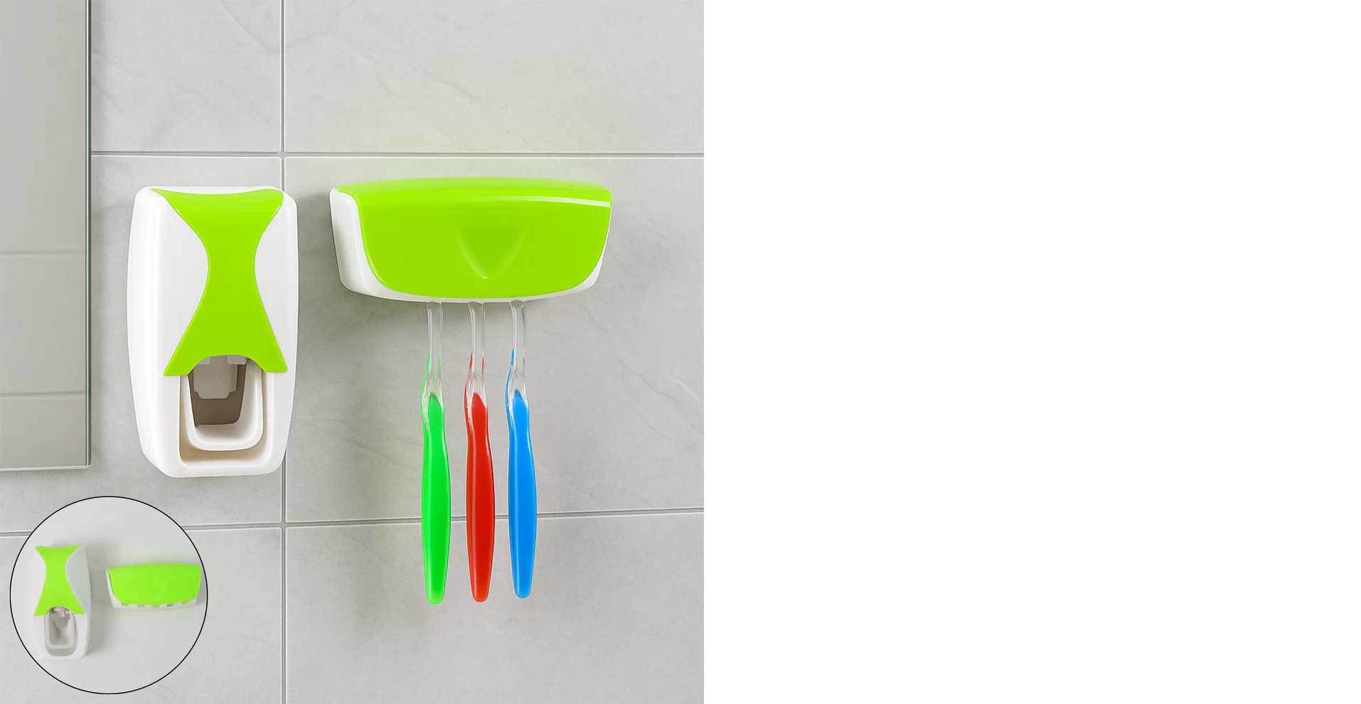Toothpaste Dispenser & Tooth Brush with Toothbrush