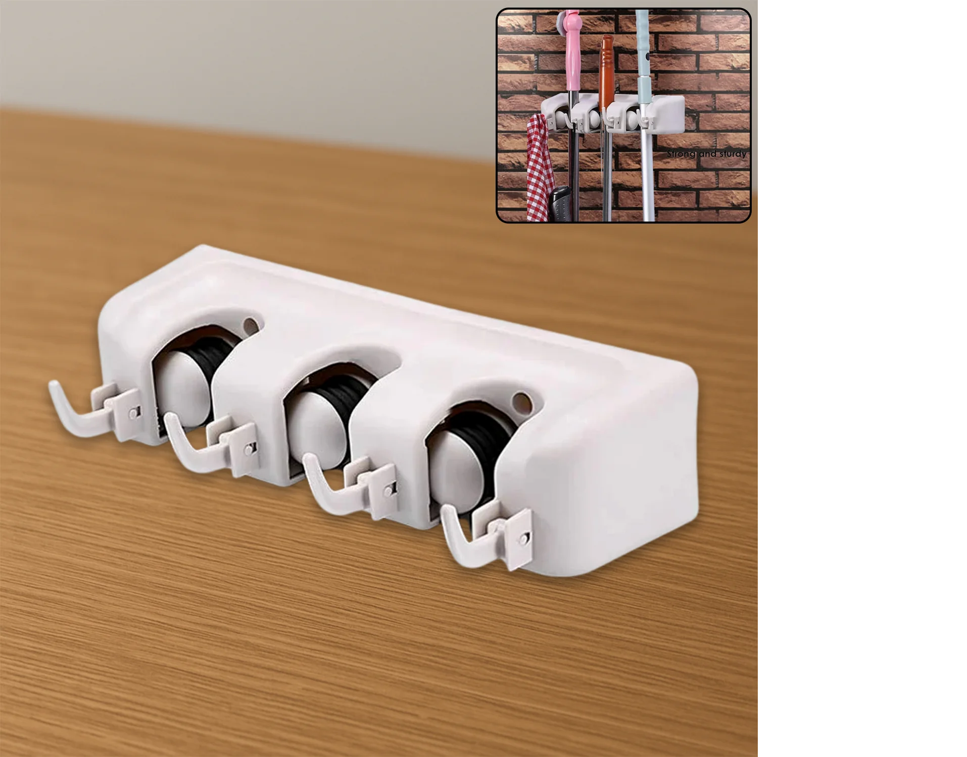 3 Layer Mop and Broom Holder