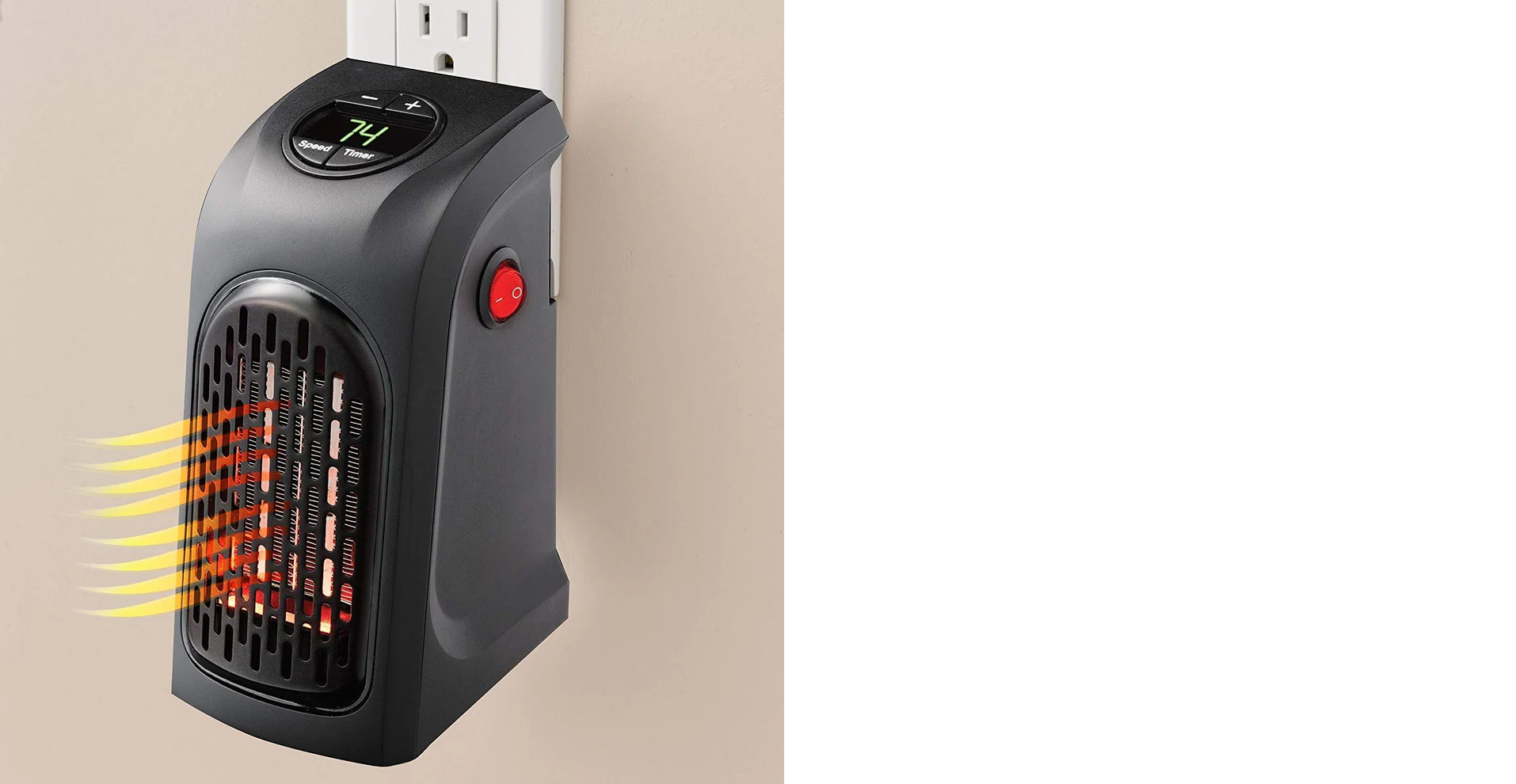 Electric Mini Handy Heater Plug-In Wall (400w)