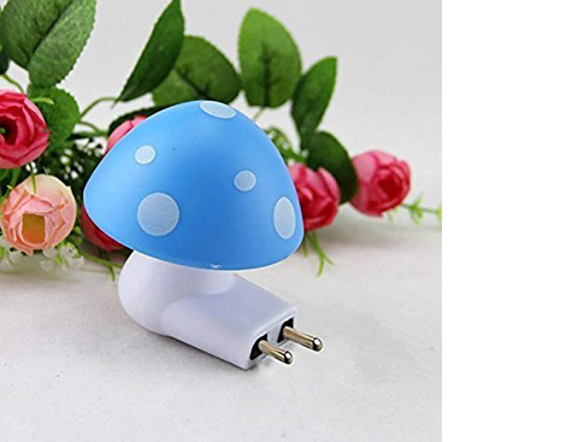 Automatic Night Sensor Mushroom Lamp (0.2 watt, Multicolour)