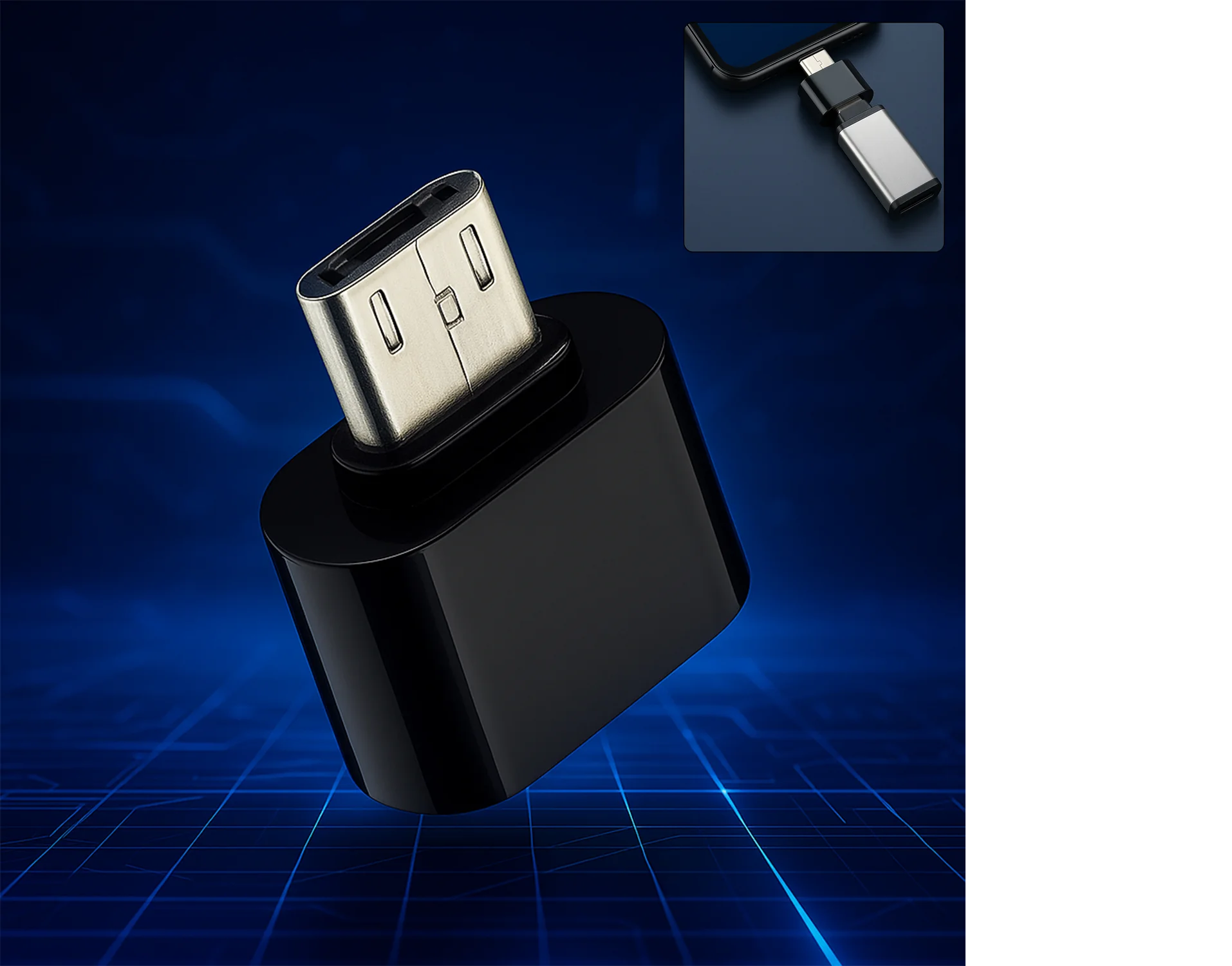 Micro USB OTG to USB 2.0 (Android supported)