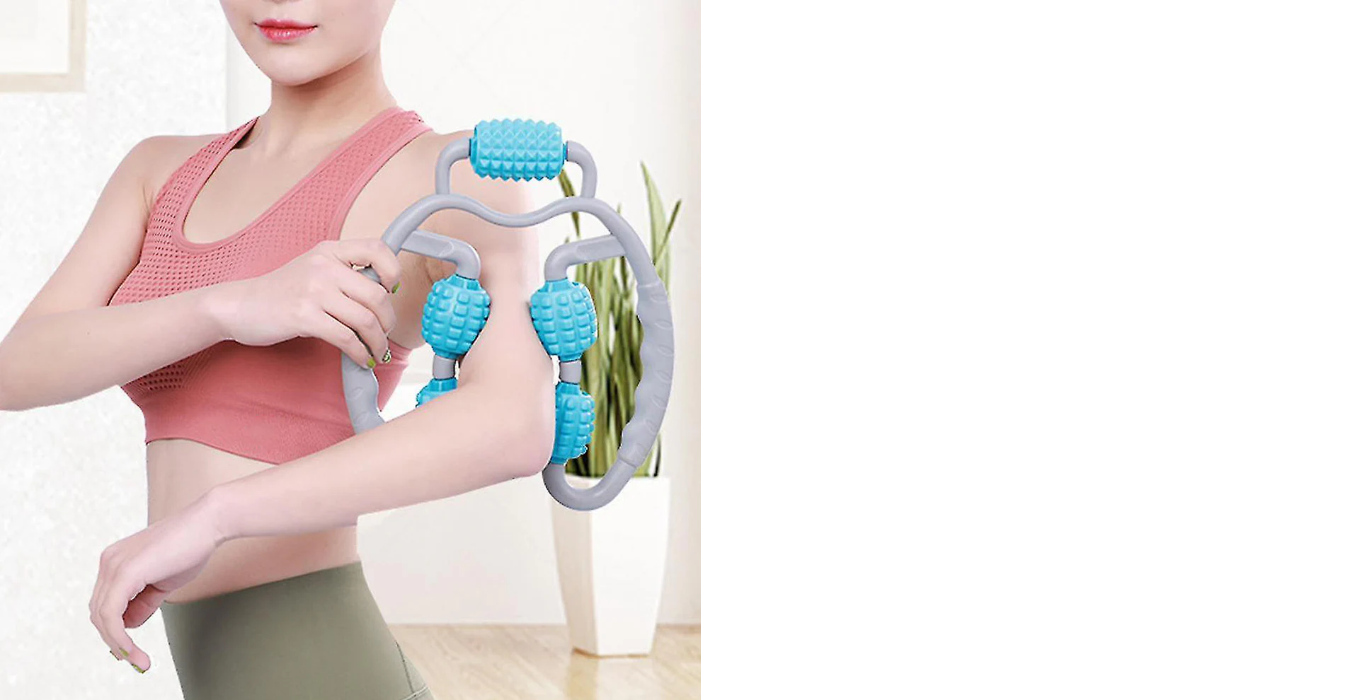 Muscle Massage Roller for Leg Soreness & Relaxation (5 Wheels, 1 Pc)