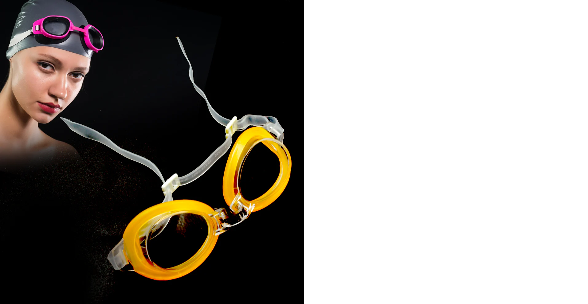 Cute Design Adjustable Swimming GogglesFor Kids Boys, Waterproof (1 Pc )