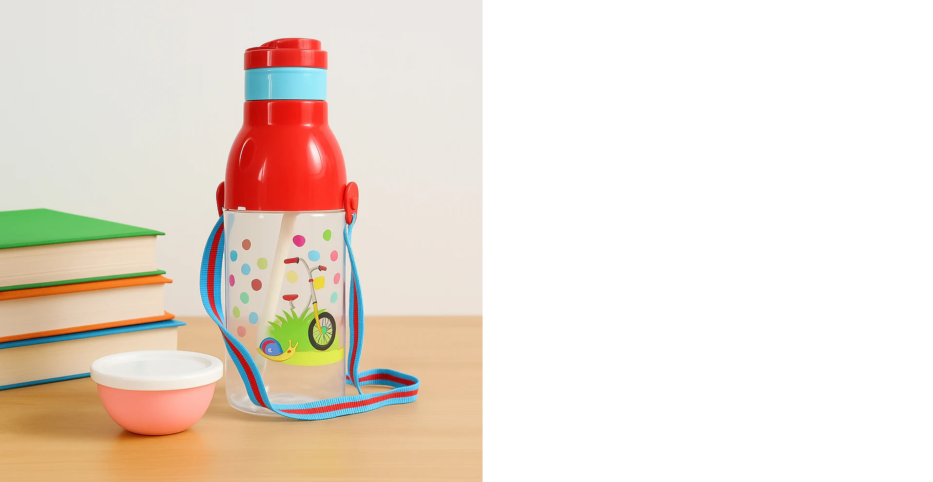 900ml Insulated Water Bottle with Dori & Straw: Leakproof, BPA-Free, Sports Bottle