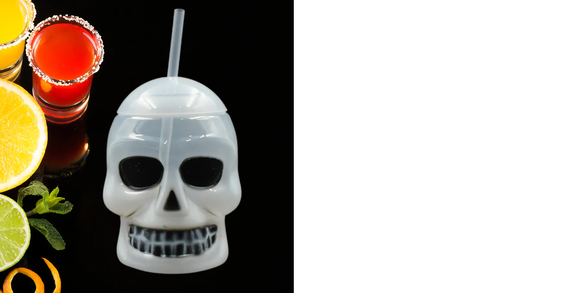 Ghost Face Bottle Water Bottle, Drinking Cup with Lid and Straw(1 Pc)