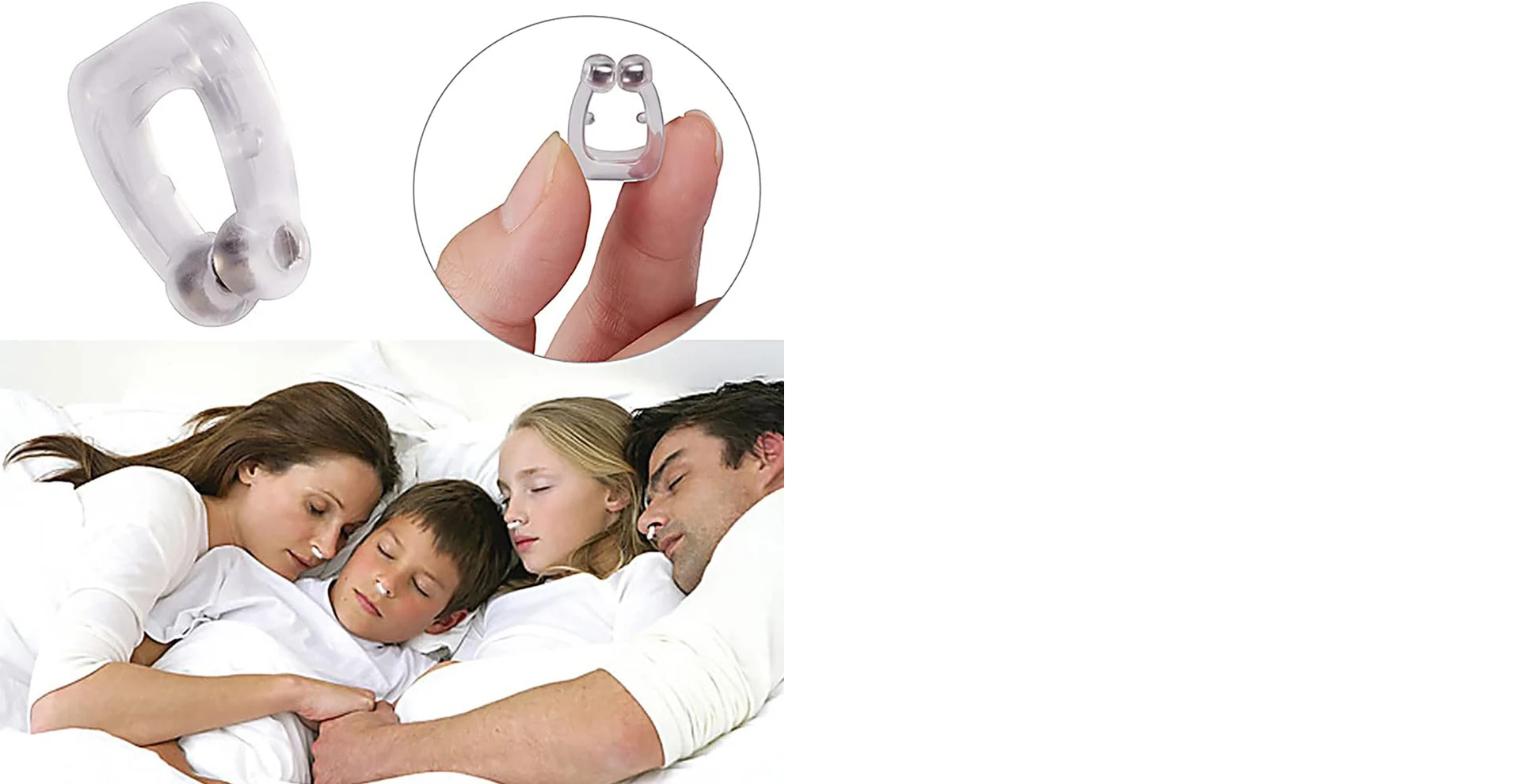 Anti-Snore Nose Clip (Silicone, 1 Pc)