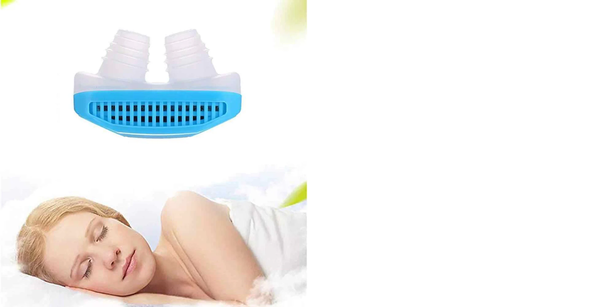 2 1 Anti Snoring and Air Purifier Nose Clip for Prevent Snoring and Comfortable Sleep