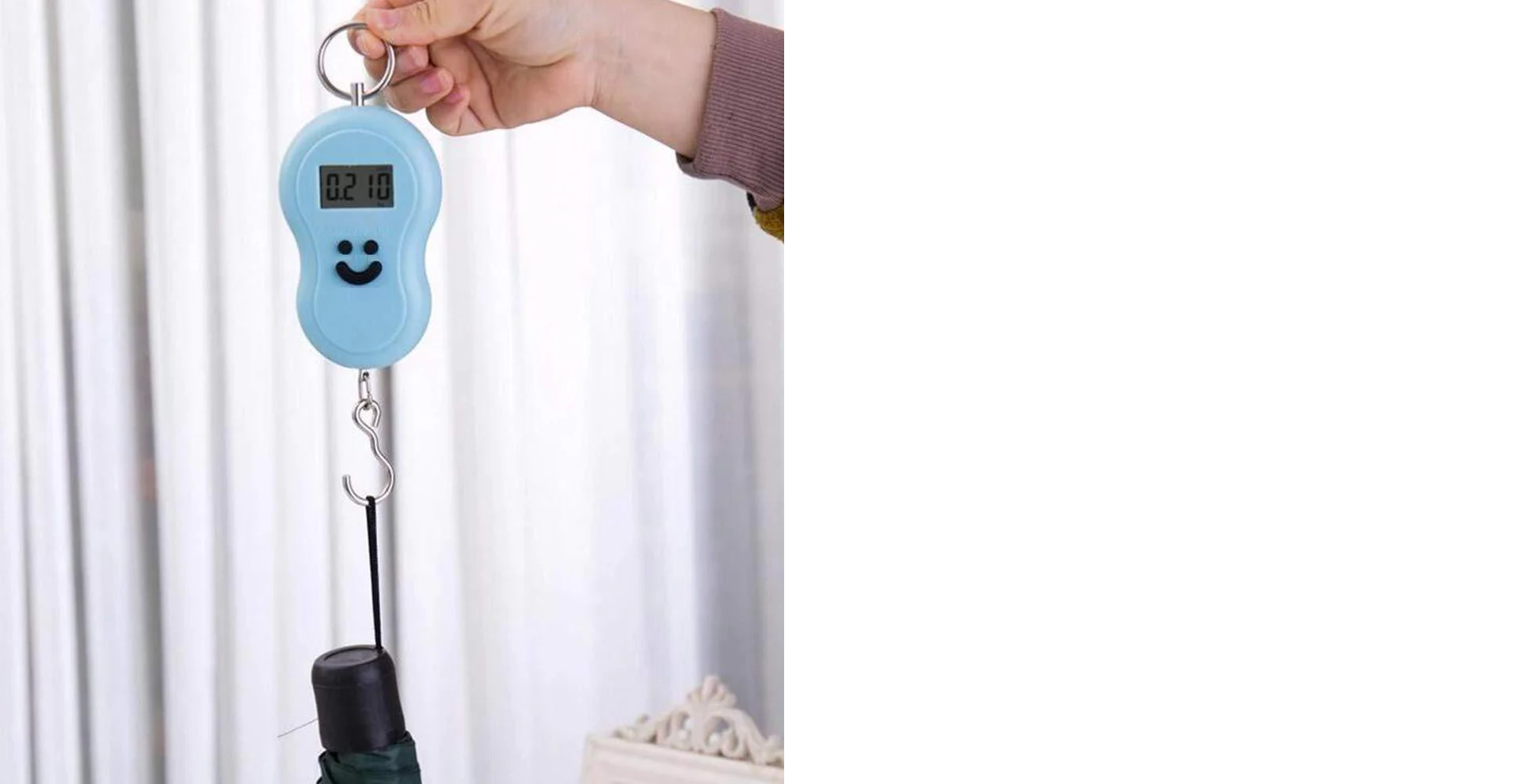 40Kg 10g Portable Handy Pocket Smile Mini Electronic Digital LCD Weighing Scale