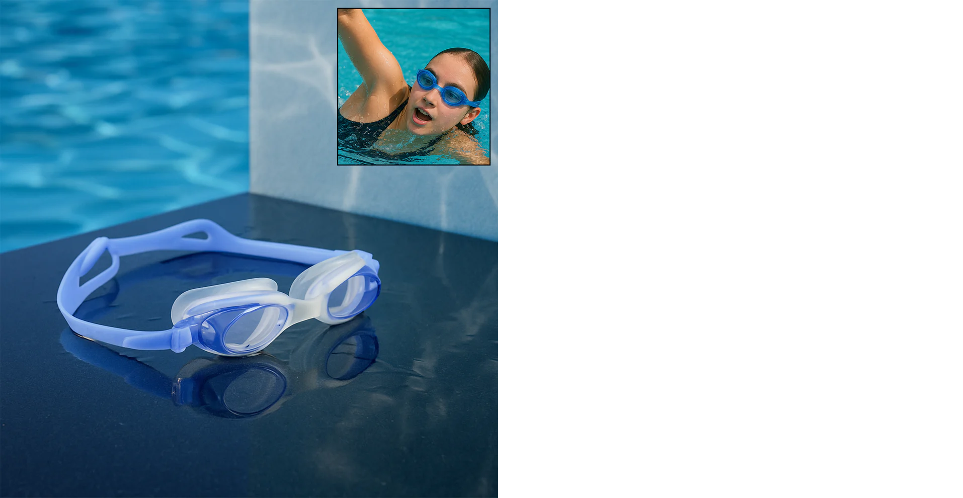 Swimming Goggles Set (2 Pieces Set)