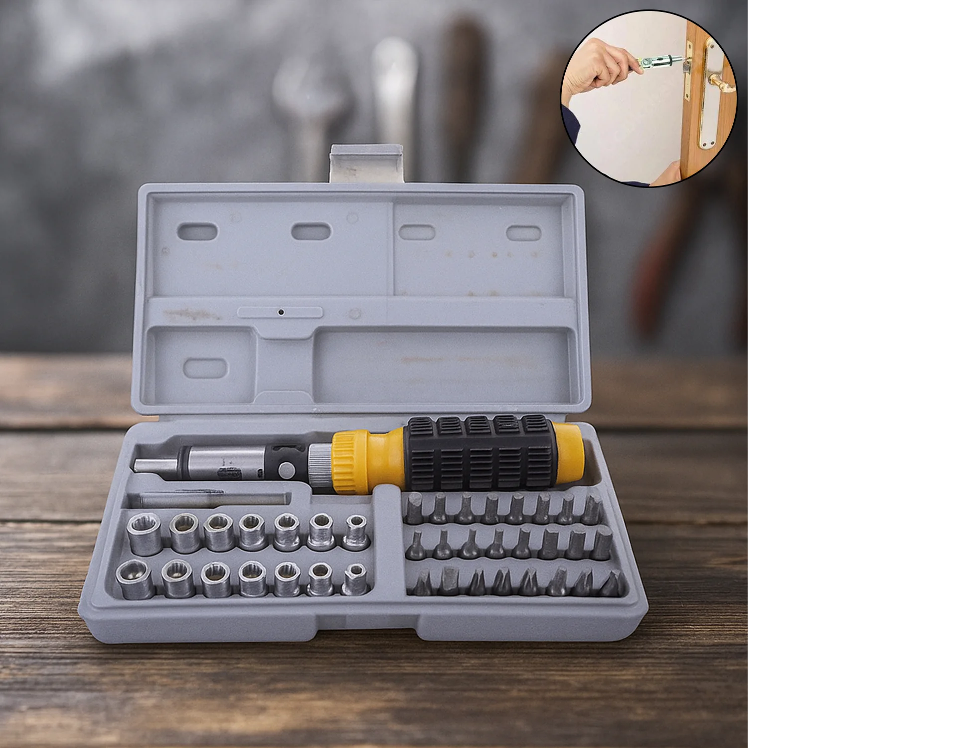 Socket and Screwdriver Tool Kit Accessories (41 pcs)