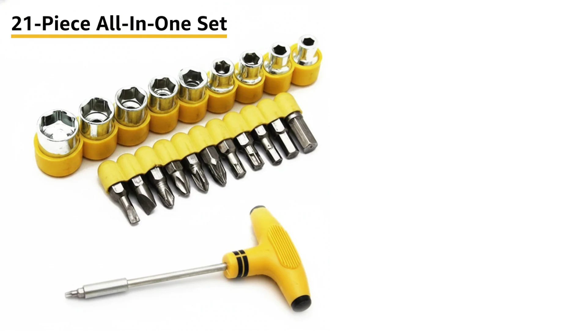 24pcs T shape screwdriver set Batch Head Ratchet Pawl Socket Spanner hand tools