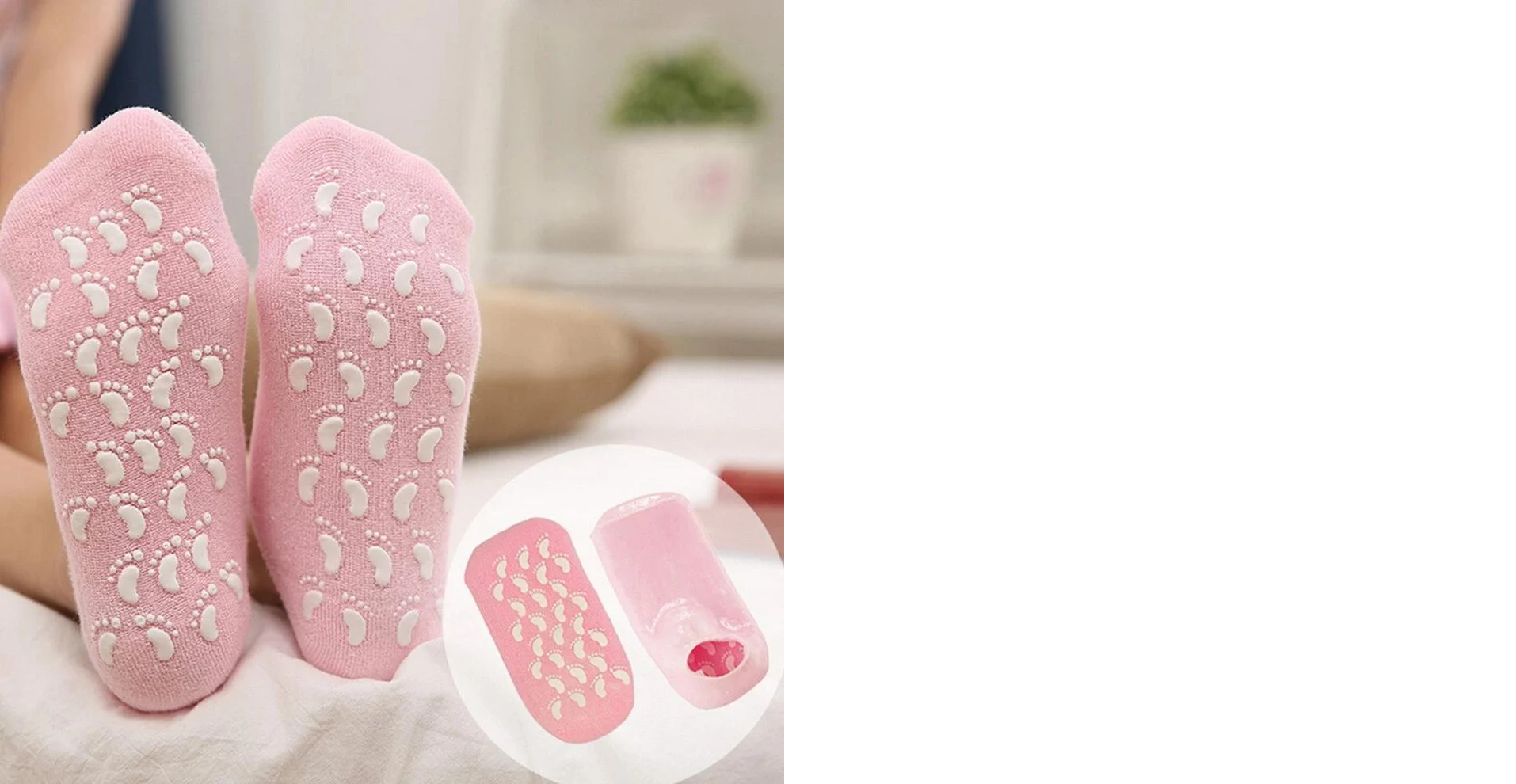 Silicone Moisturizing Feet Socks Gel (1 pair)