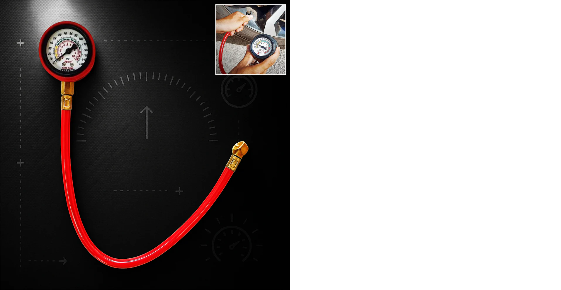 Heavy Duty Tire Inflator Gauge Air Compressor Accessories