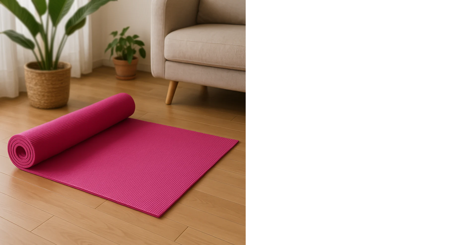 Yoga Mat Eco-Friendly for Fitness & Gym – Non-Slip Exercise Mat (180x60cm)