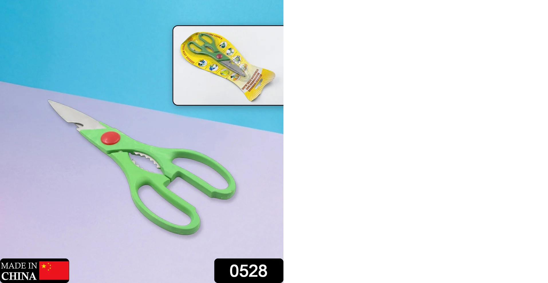 Multi-Function Kitchen Scissors for Veggies, Meat & Seafood with Bottle Opener