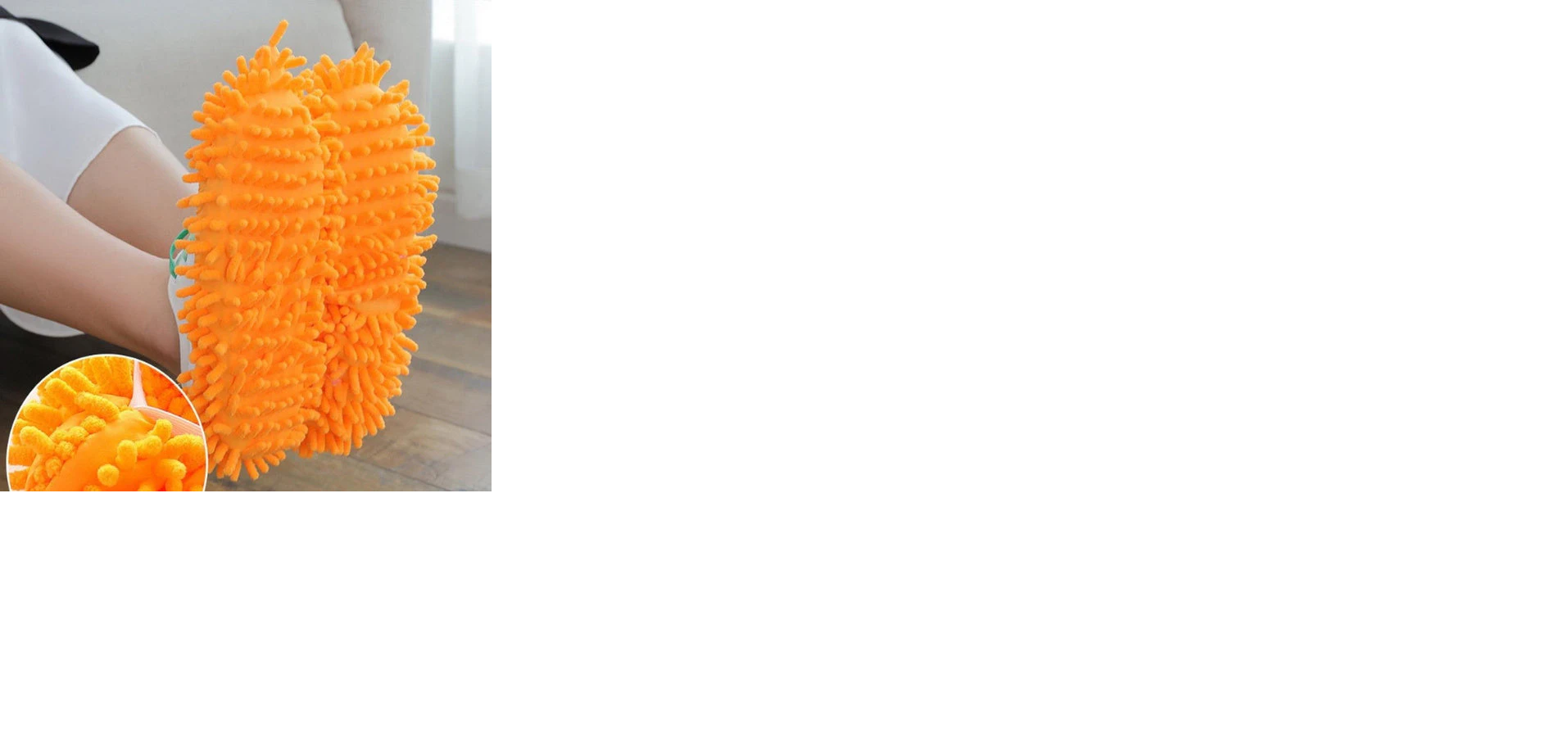 Multi-Function Washable Dust Mop / Floor Cleaning Slippers