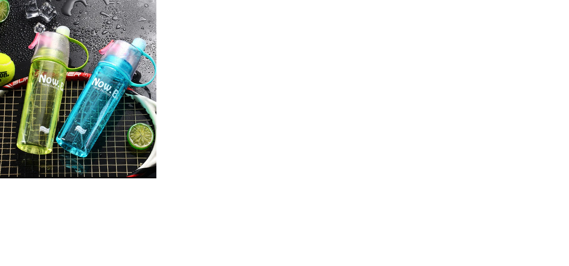 New Spray Portable Water Bottle (600ML)