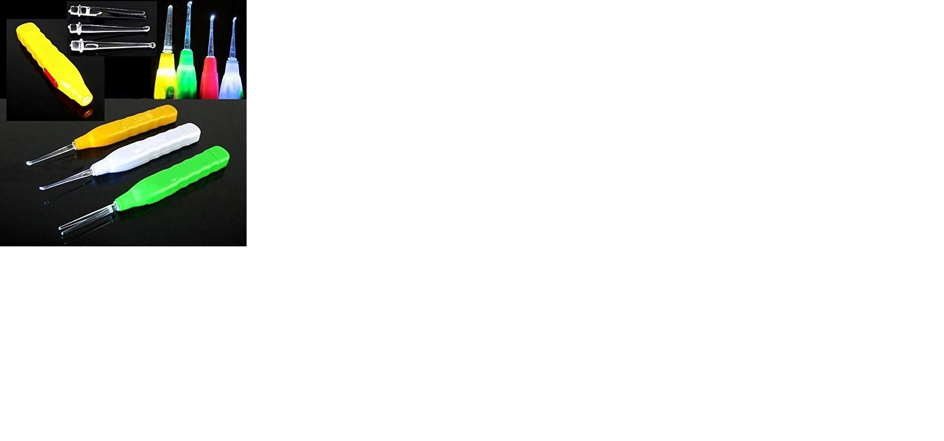 LED Flashlight Earpick with Tweezer