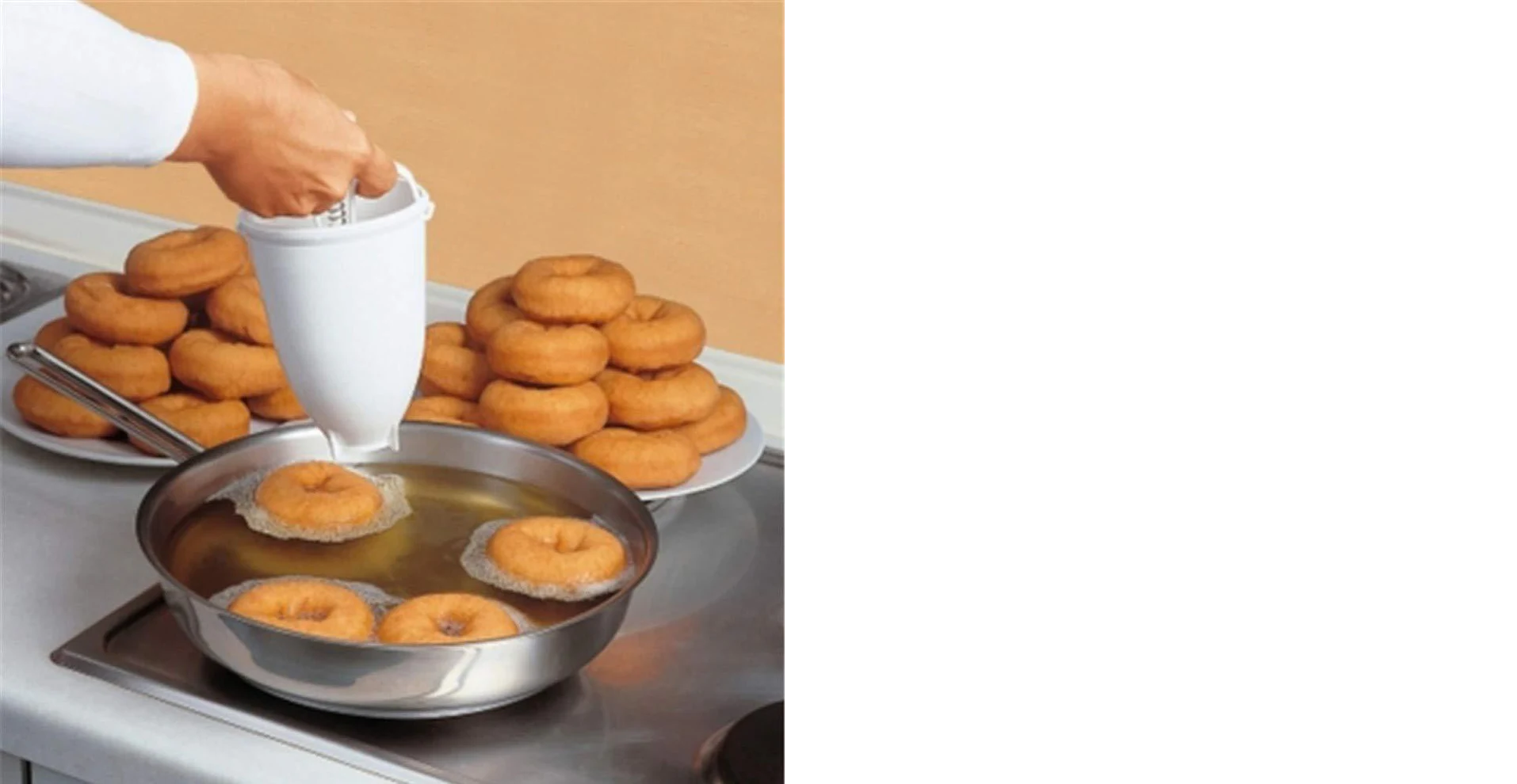 Mini Donut Maker Dispenser - Plastic Vada / Meduwada Maker