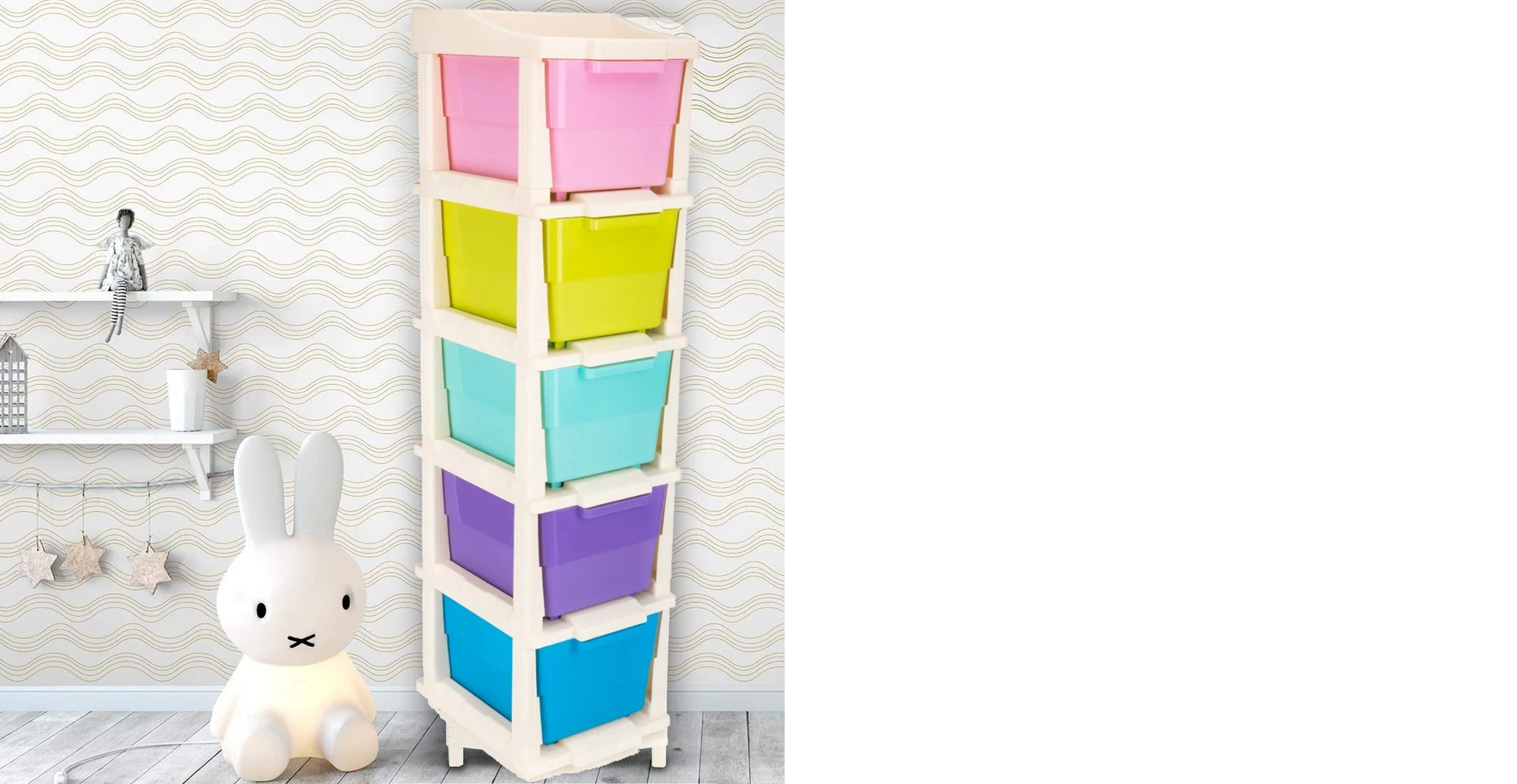 5 Layer Multi-Purpose Modular Drawer Storage System