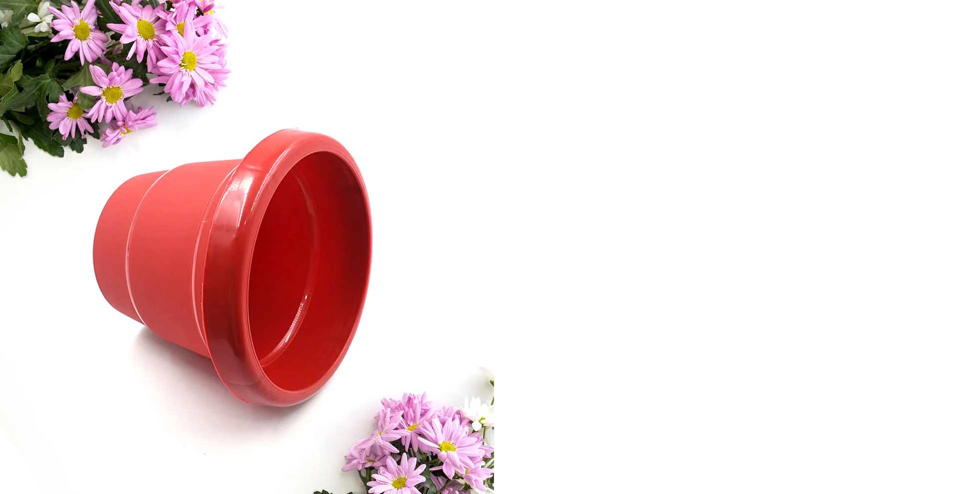 Plastic Heavy-Duty Plant Container Pot for Indoor & Balcony Garden (13cm, 1 Pc)