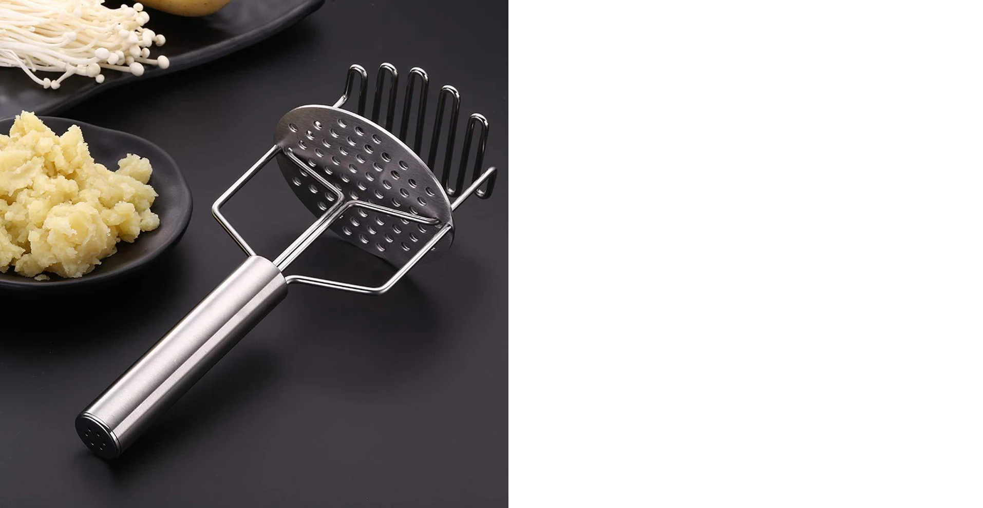 Stainless Steel Hand (Mash for Dal / Vegetable / Potato / Baby Food / pav bhaji)