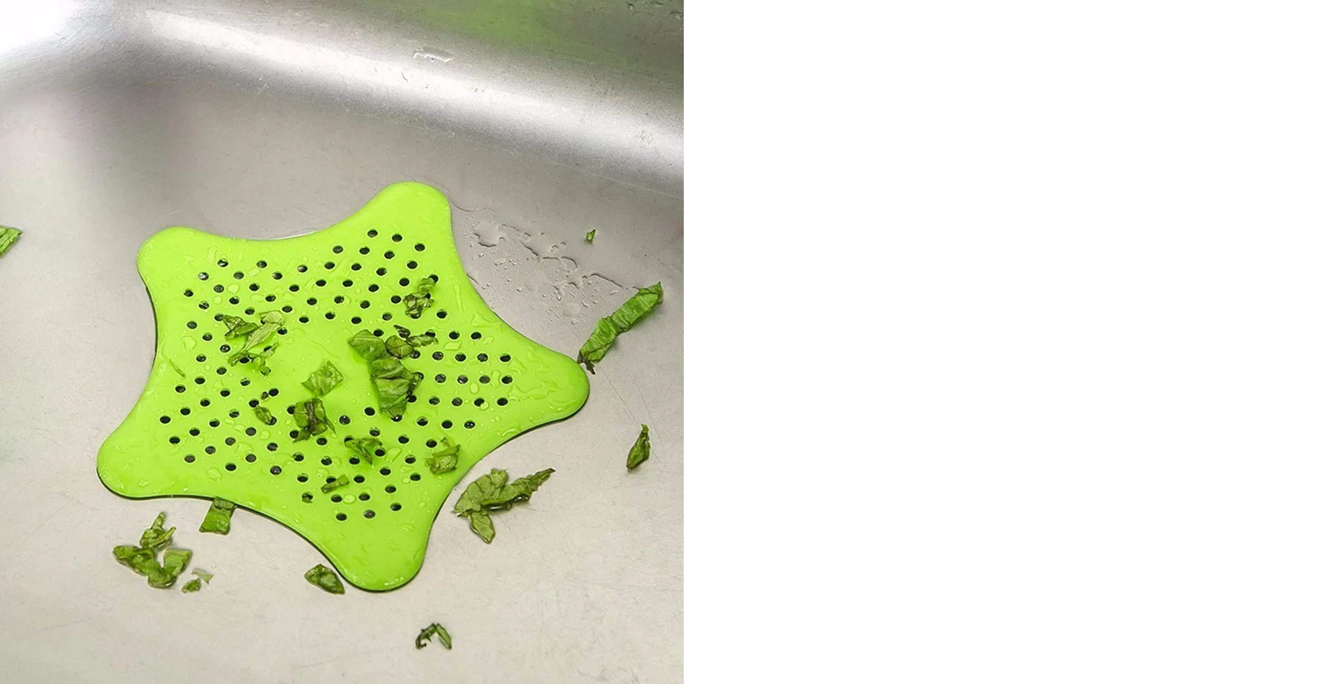 Star Drain Strainer: Catches Hair & Prevents Clogs (Kitchen/Bath)