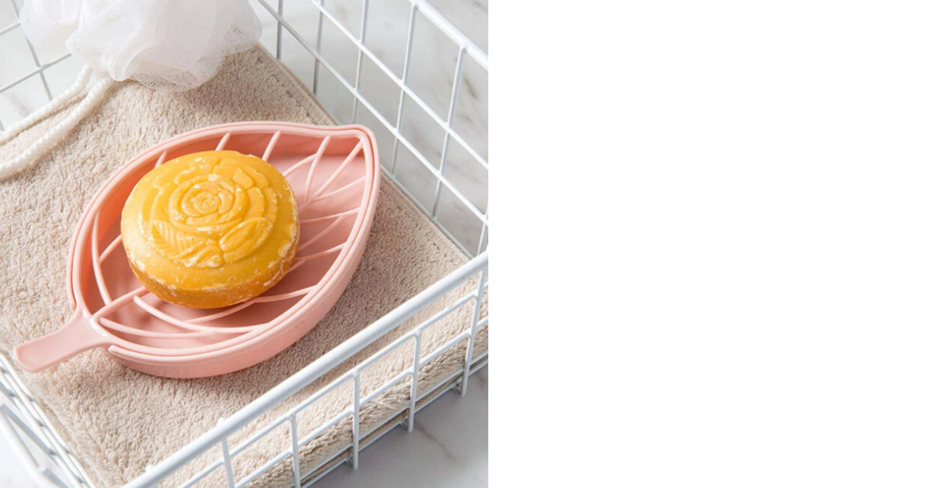 Leaf Shape Dish Bathroom Soap Holder ,Sabudani