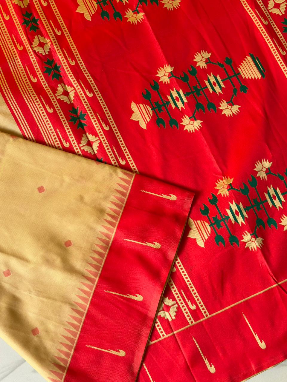 Handloom Soft Silk Sarees with small woven motifs