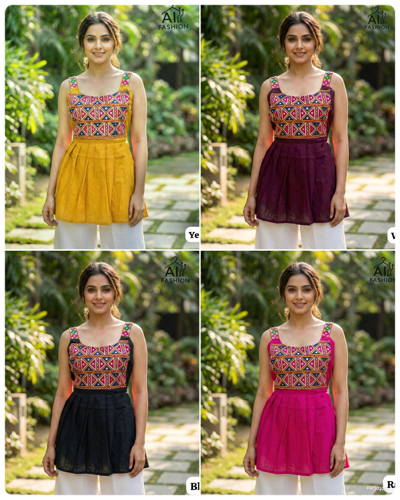 Short length Sleeveless Top for this FestivalI  season