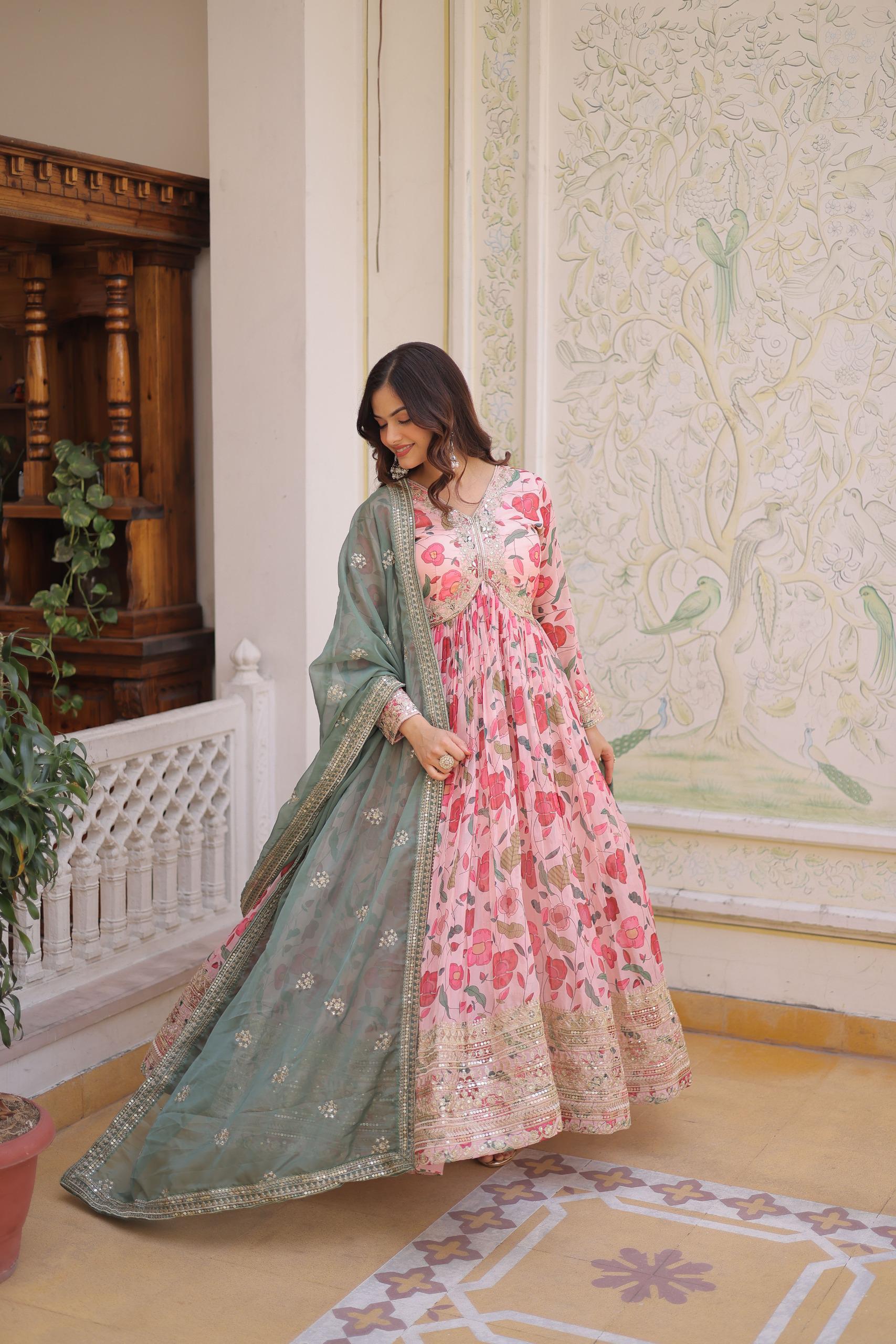 ALIA CUT GOWN WITH DUPATTA SET 