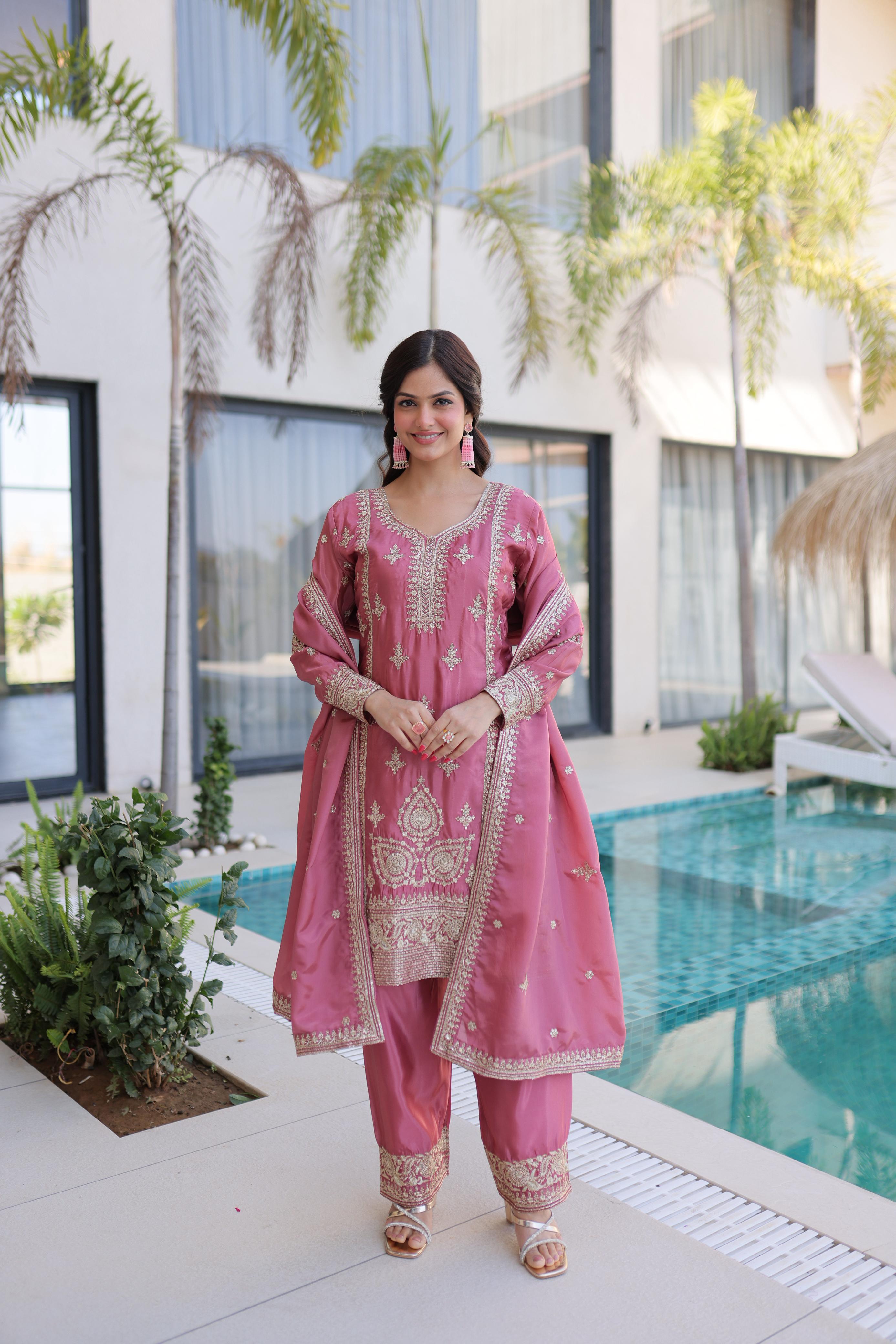 READYMADE  TOP-PANT WITH DUPATTA
