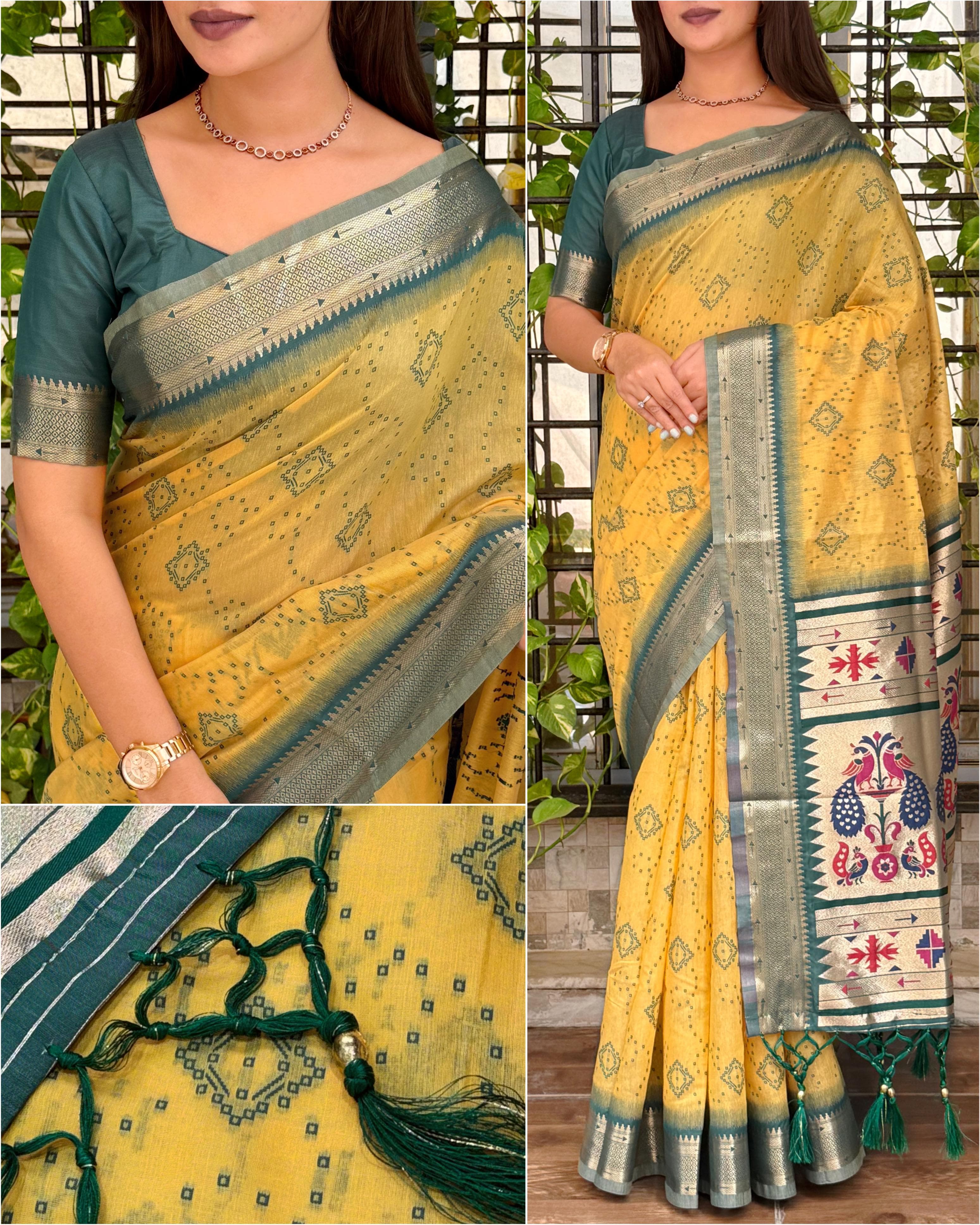 A saree filled with styles