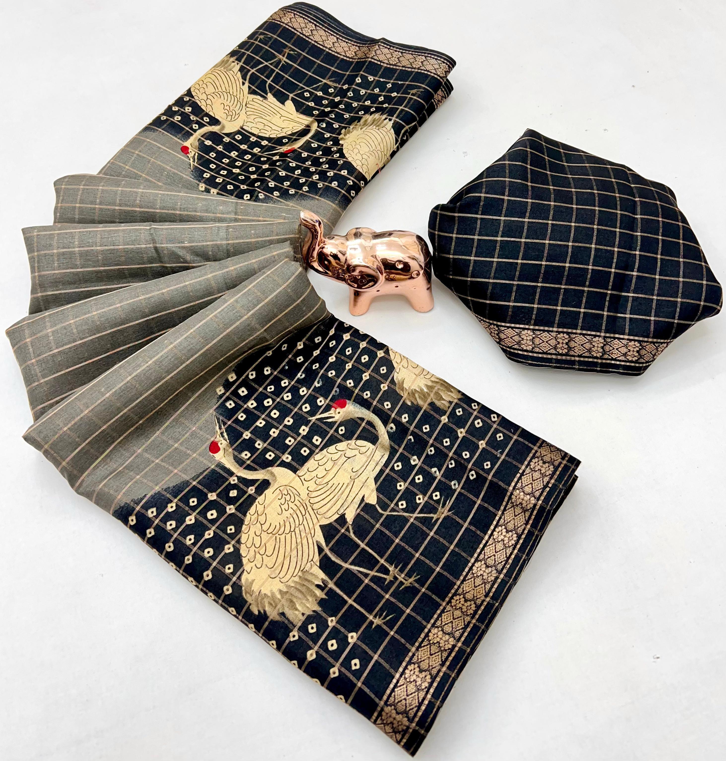 PURE SOFT TUSSAR BASE SAREE