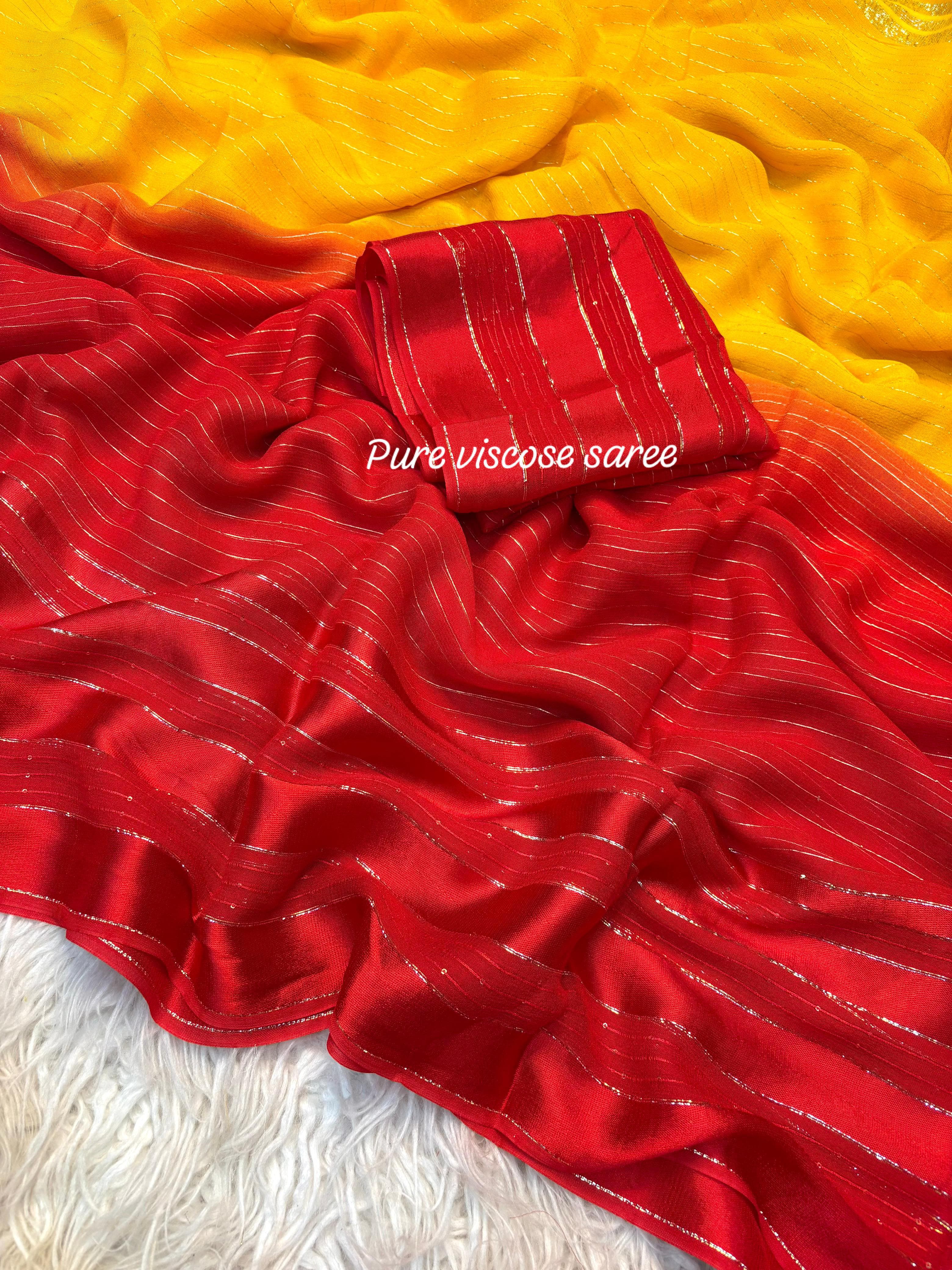 Saree with finishing 