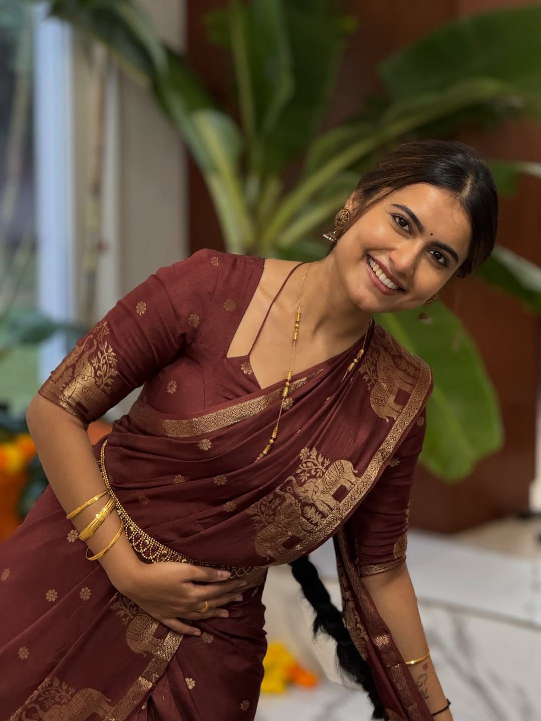 Pure Muslin Silk Shaded Saree