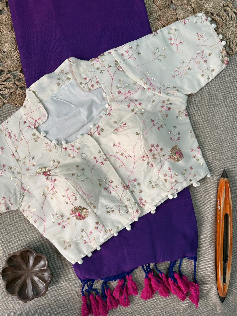 PRESENTING NEW Handloom Khadi  COTTON Saree 