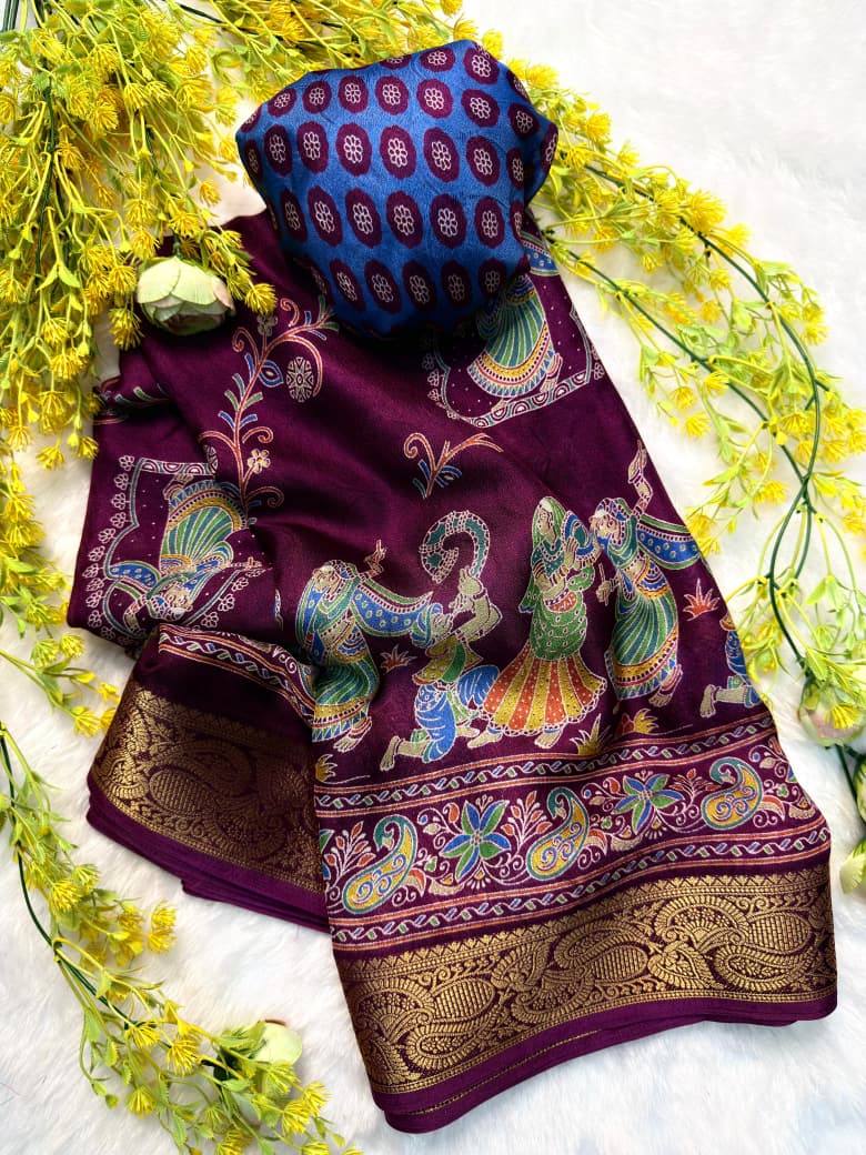 havy marsh melon self JEQURD  VIEWING saree