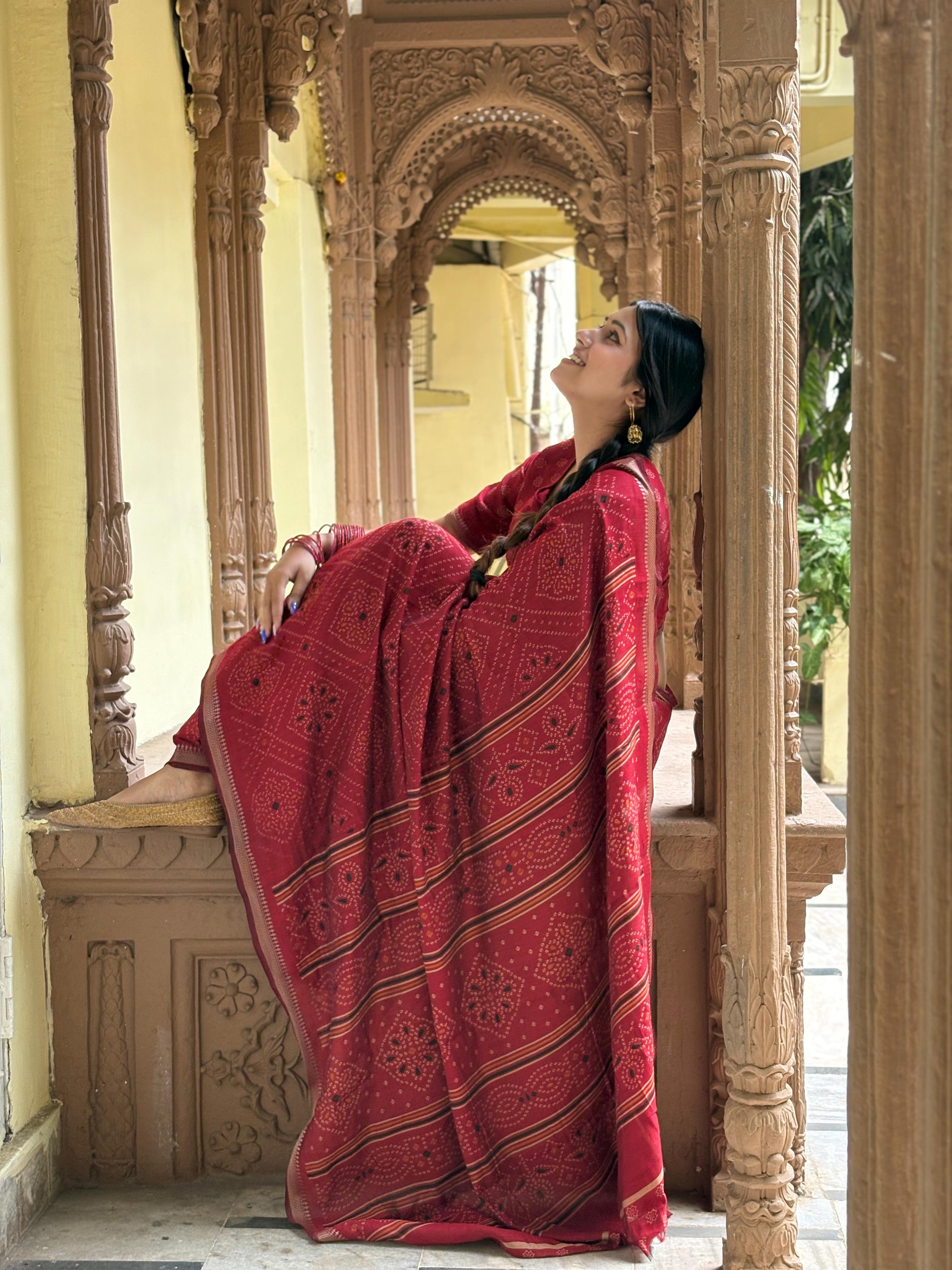 Beautiful Mangalagiri silk saree