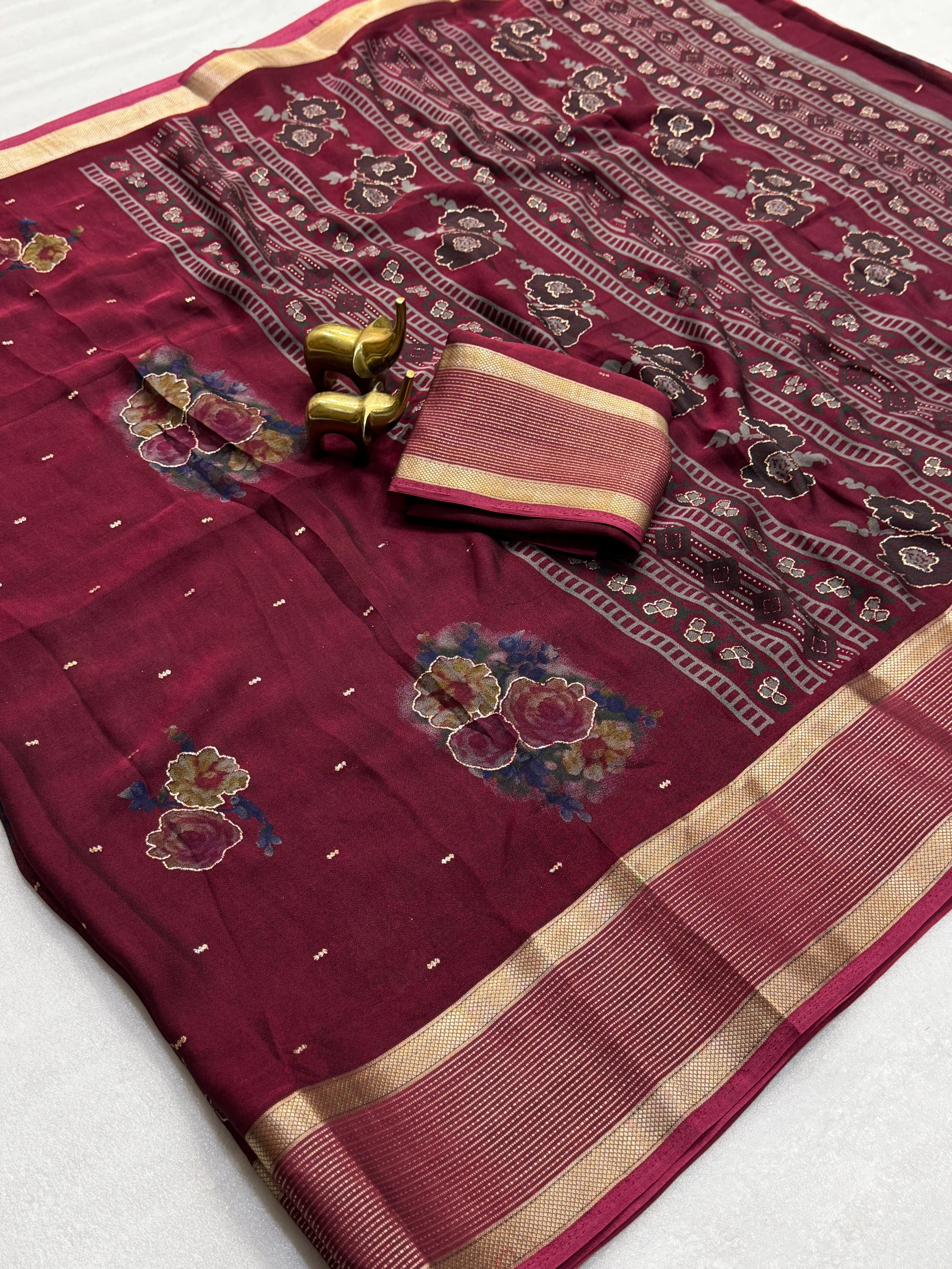 Pure Rangoli silk  saree