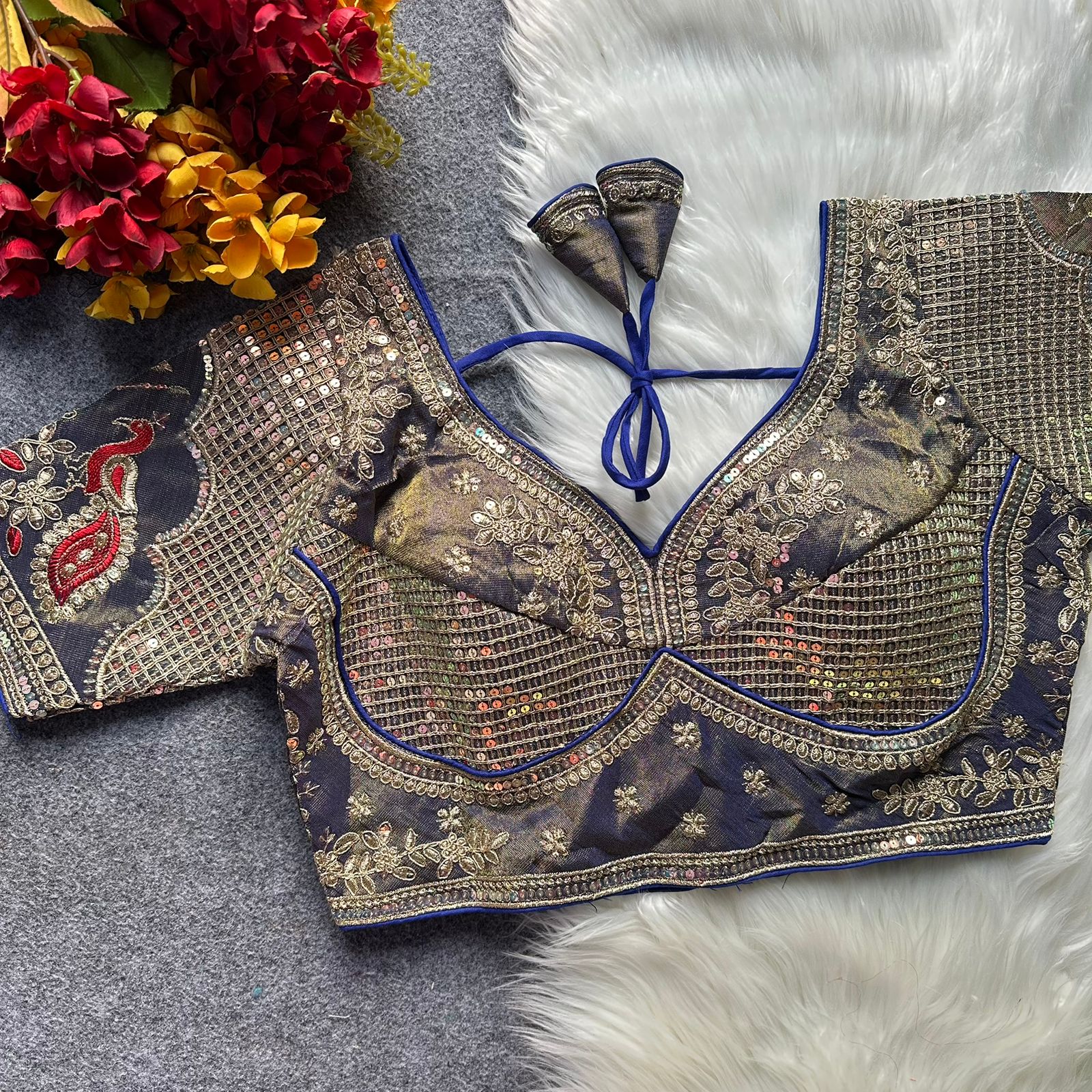 Heavy Embroidery Work Blouse