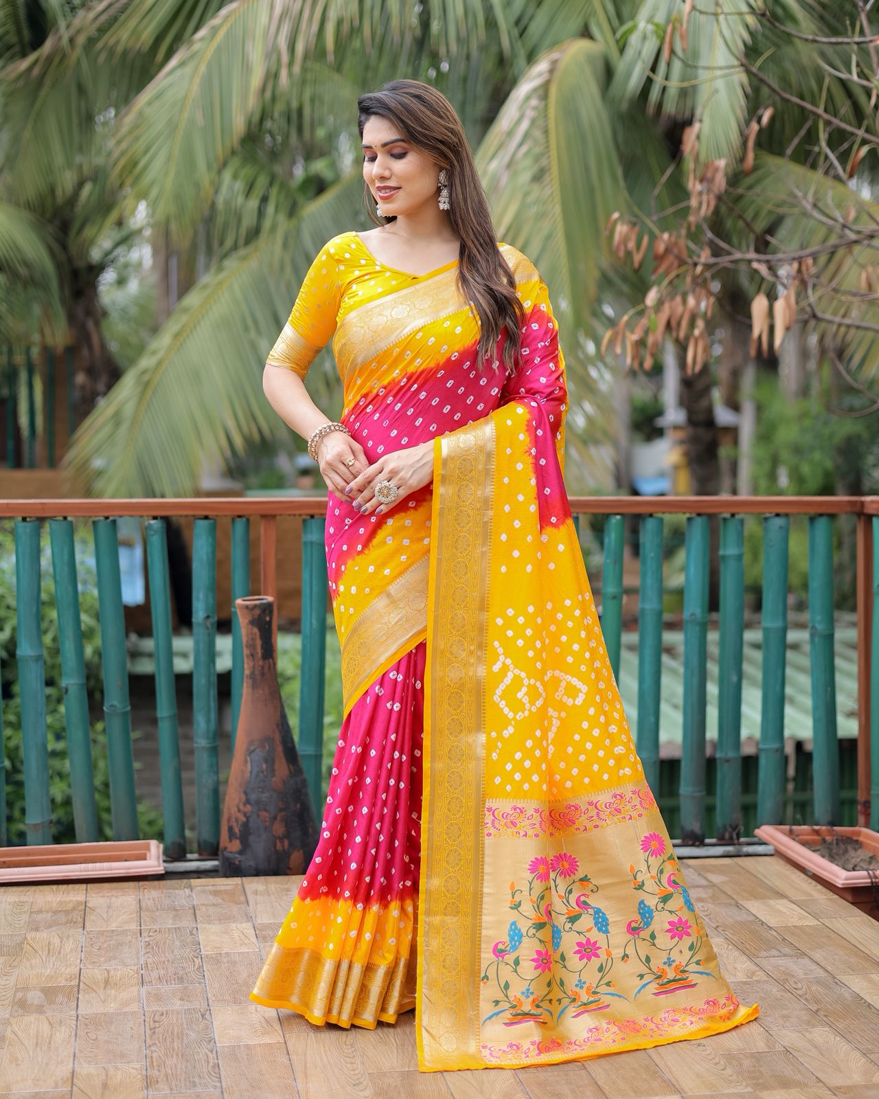 Paithani With Bandhej Collection